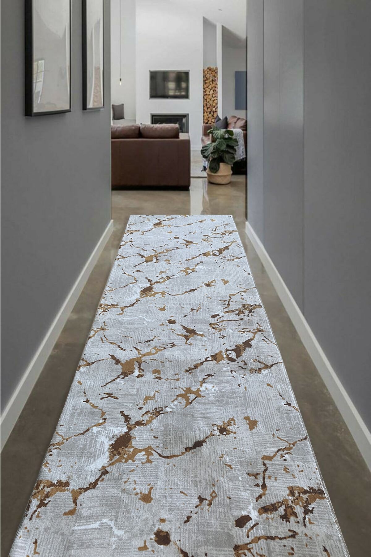 KIVIRCIK HALI Yıkanabilir Kaymaz Taban Yolluk 033 20x20