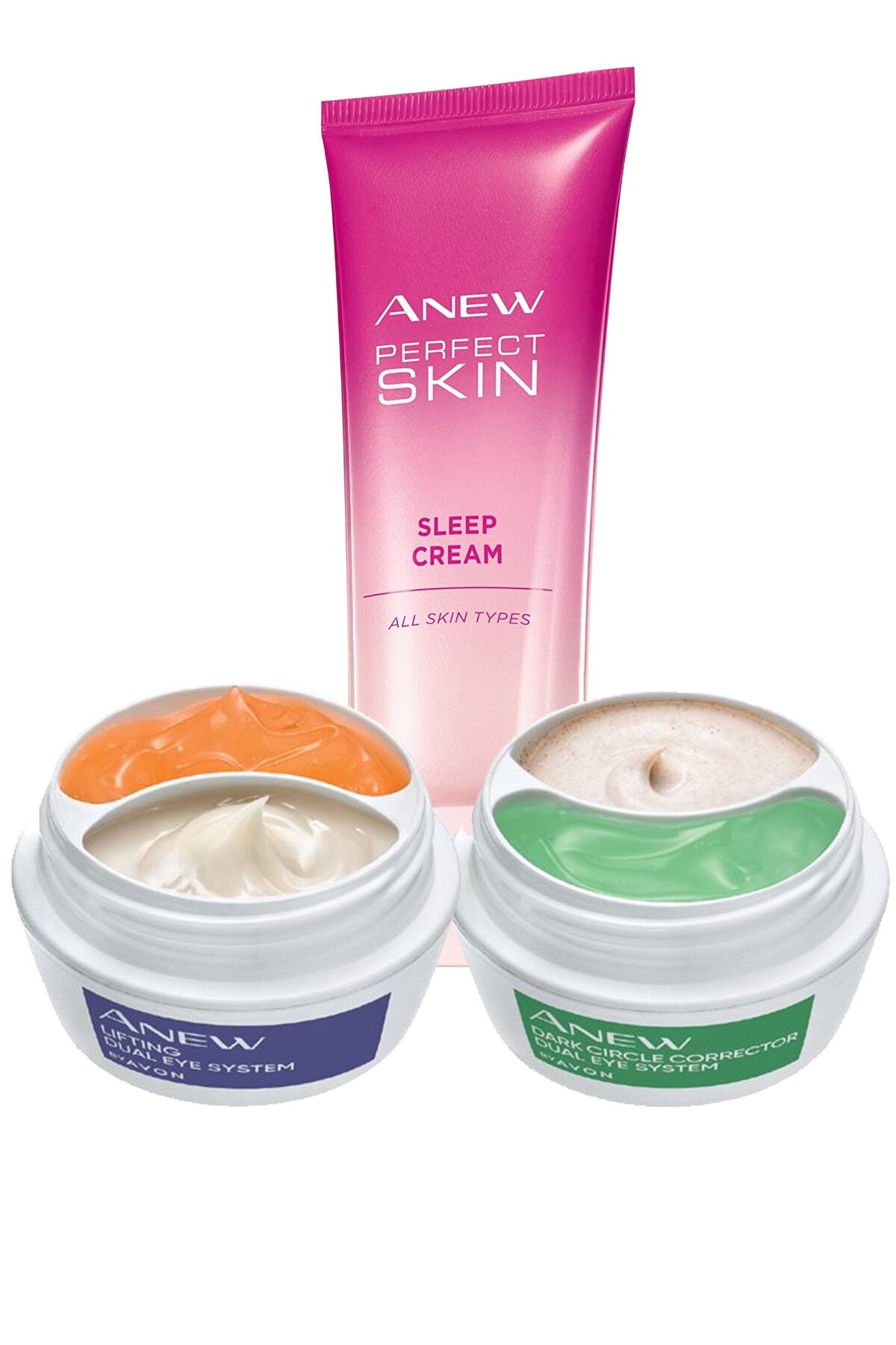 AVON Lift Göz Çevresi Koyu Halka Göz Altı Kremi Ve Perfect Skin Gece Yüz Kremi Paketi