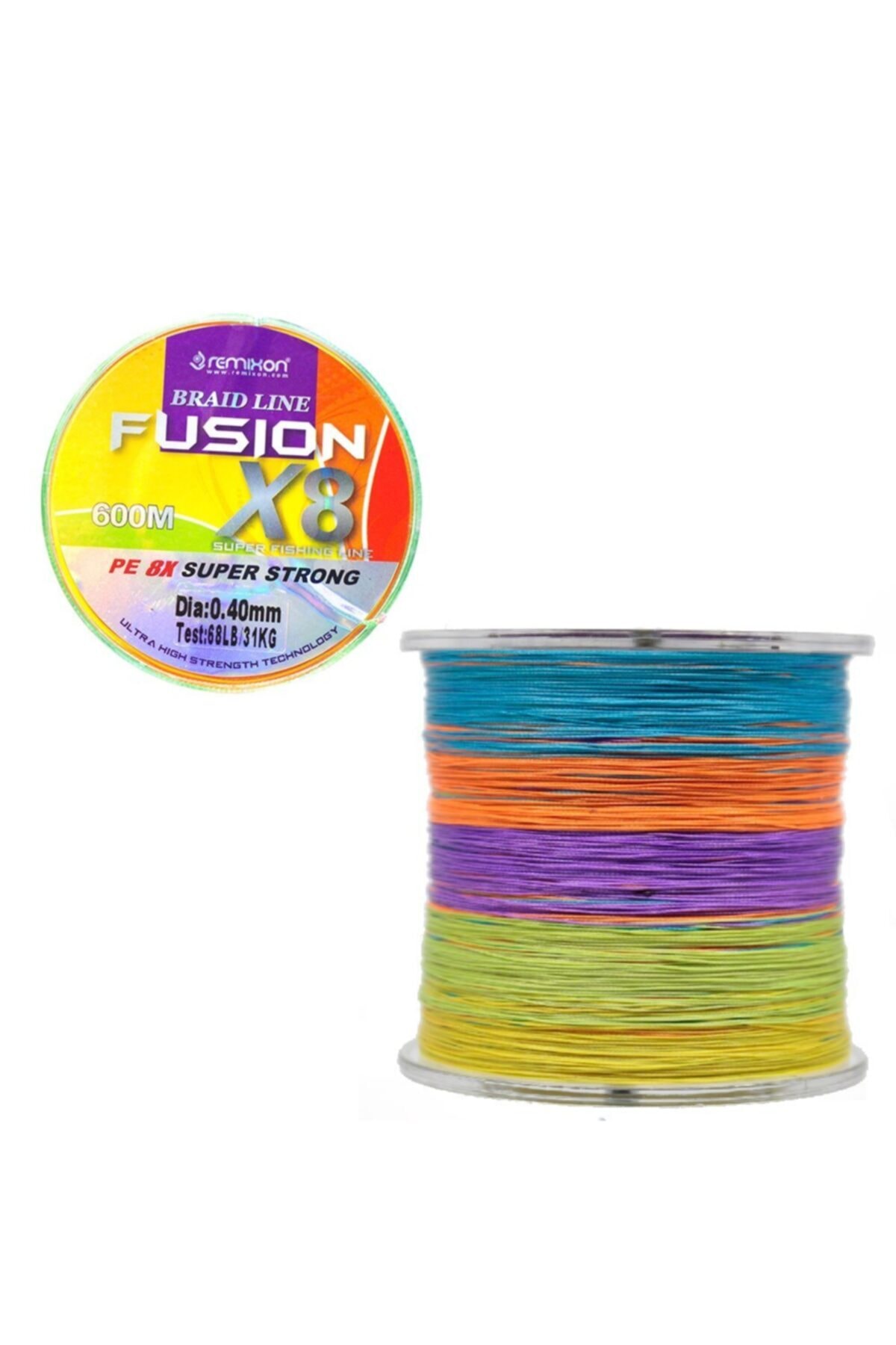 Remixon Fusion 600m X8 Multi Color Ip Misina 0,25 Mm