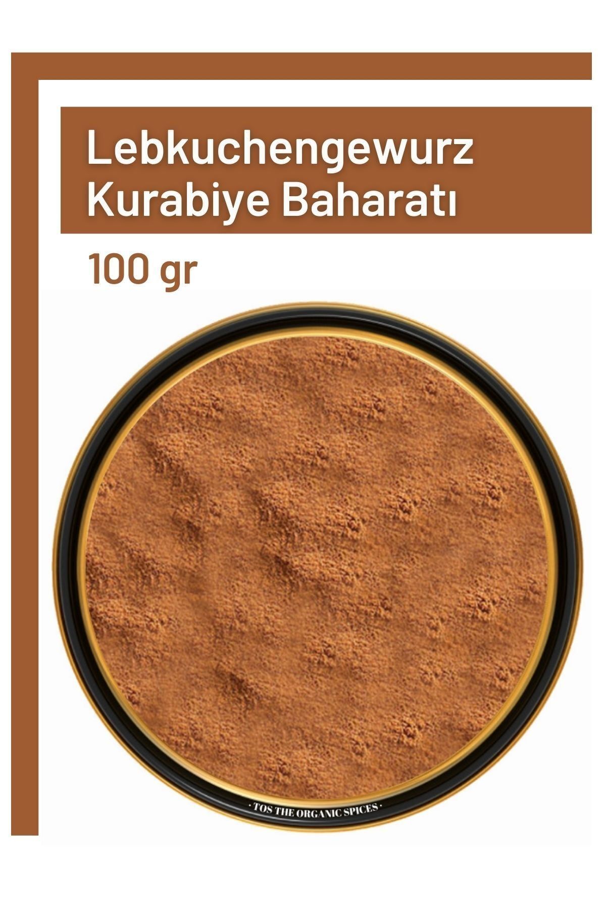 TOS The Organic Spices Lebkuchengewurz Kurabiye Baharatı 100 Gr (1. Kalite)