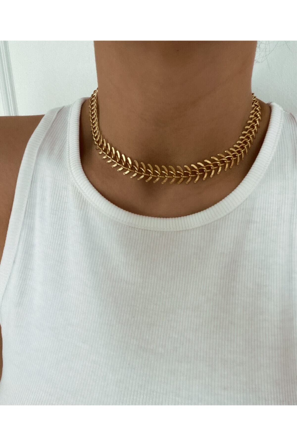 Vi store Kılçık Zincir Choker Kolye