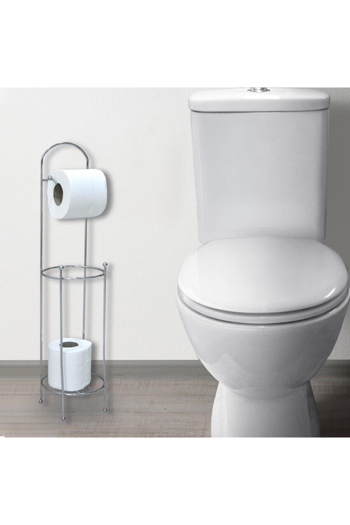 Acr Yedekli Krom Ayaklı Wc Kağıtlık