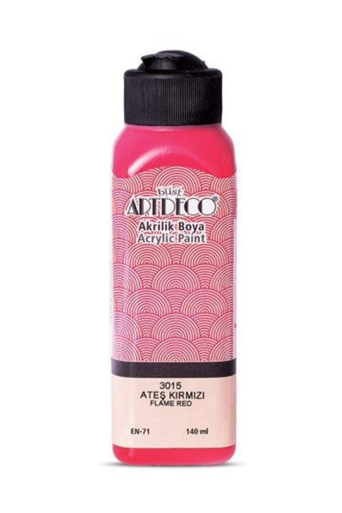 Artdeco 140ml Ateş Kırmızı Akrilik Boya 3015