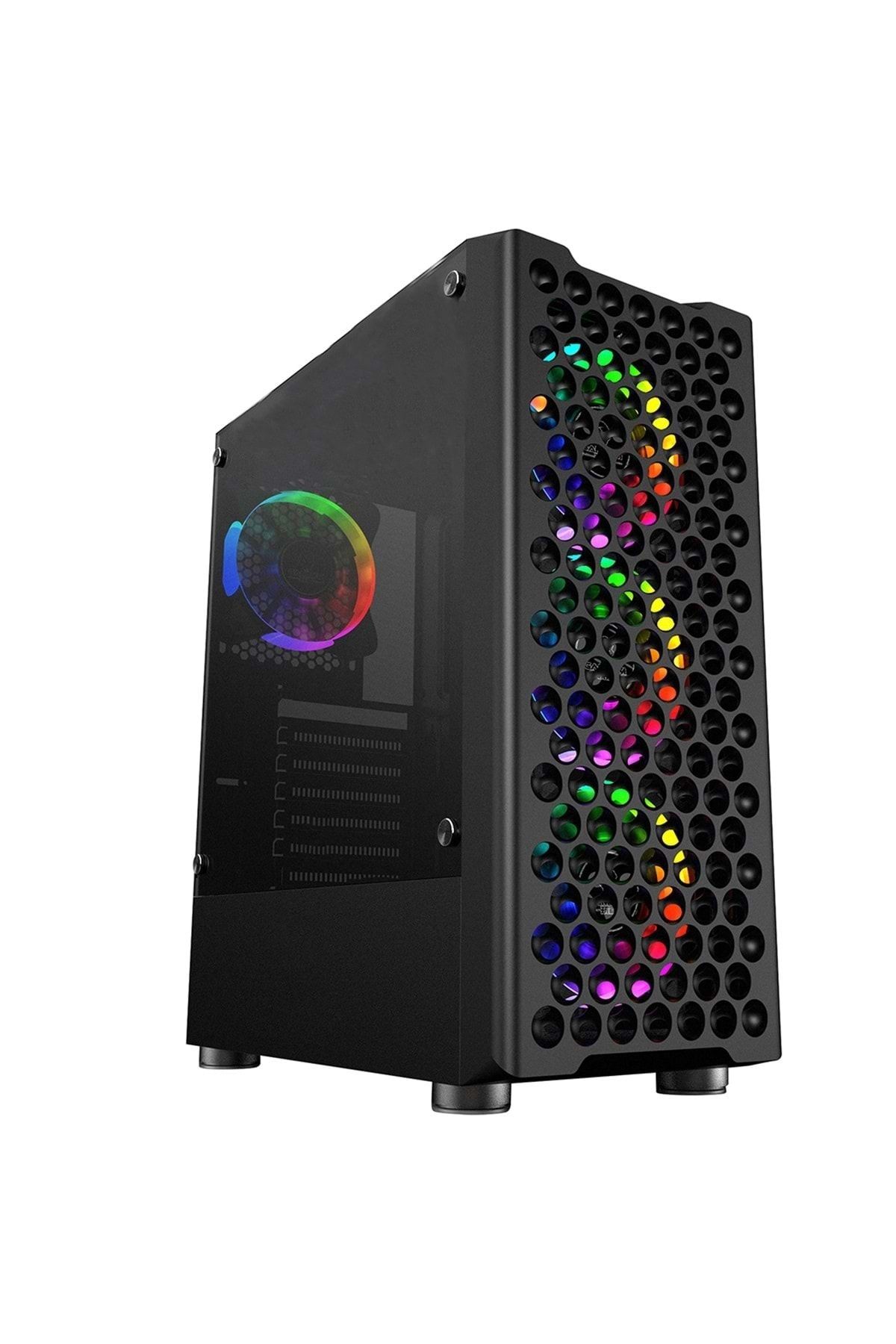 GAMECASE Phantom 4x120 Mm Rainbow Fanlı Oyuncu Kasası+550w80+psu-8318