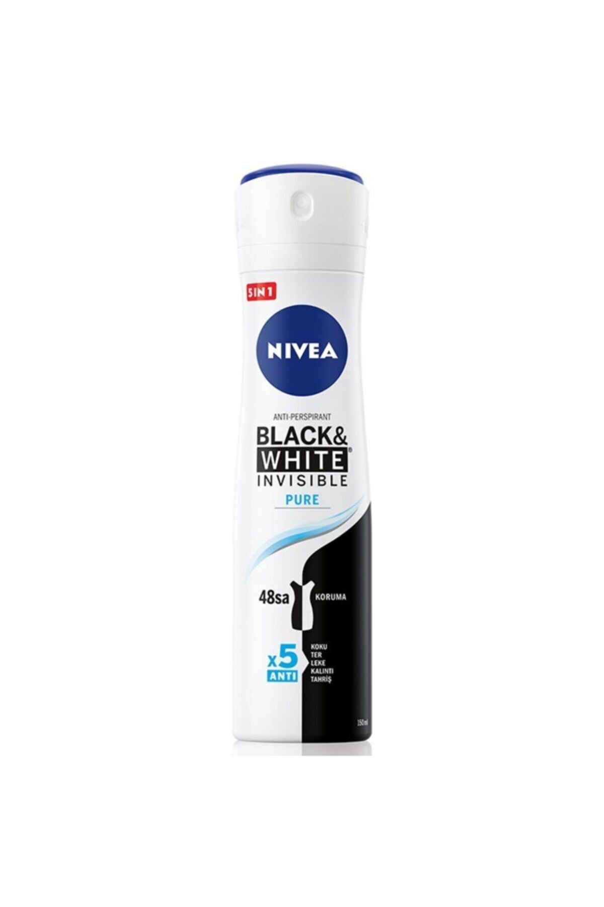 Nivea Invisible Black & White Pure Kadın Deodorant Sprey 150 Ml