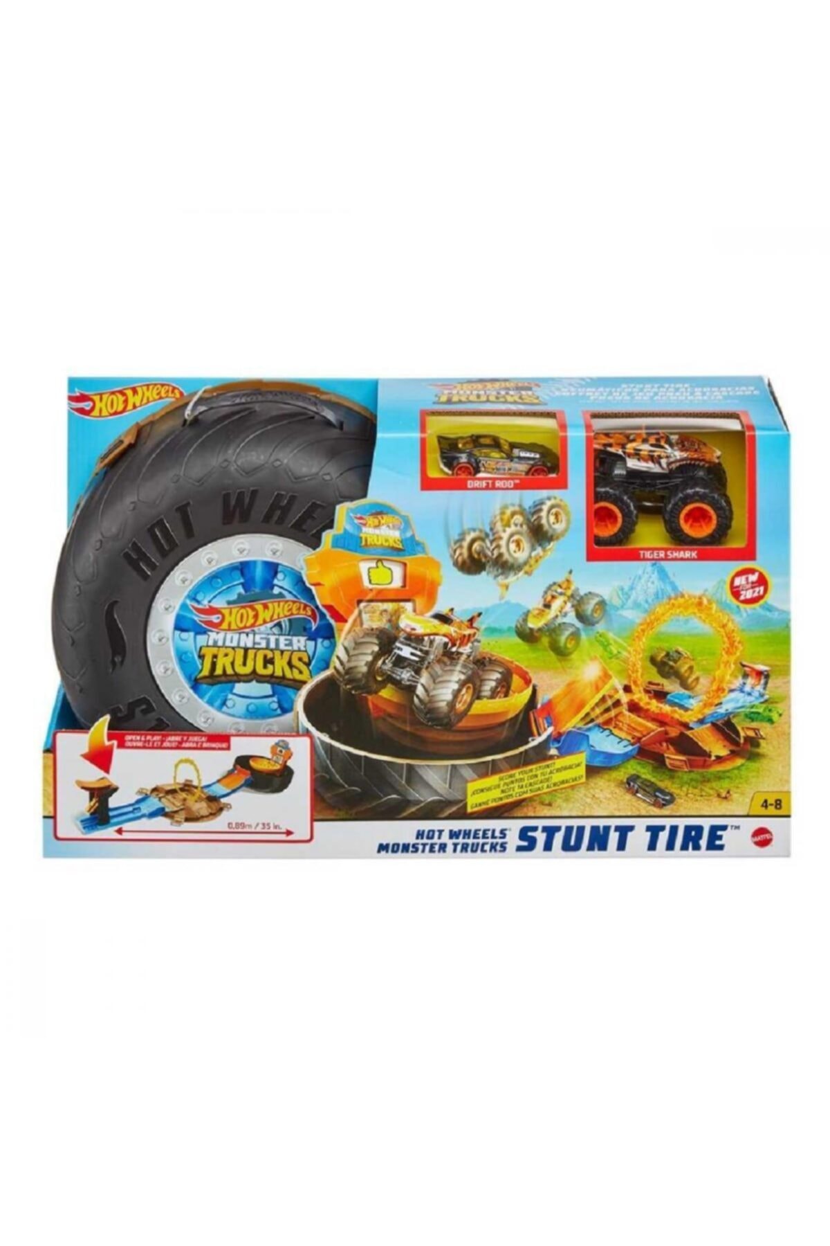 HOT WHEELS Canavar Kamyonlar Akrobasi Tekerleği Oyun Seti