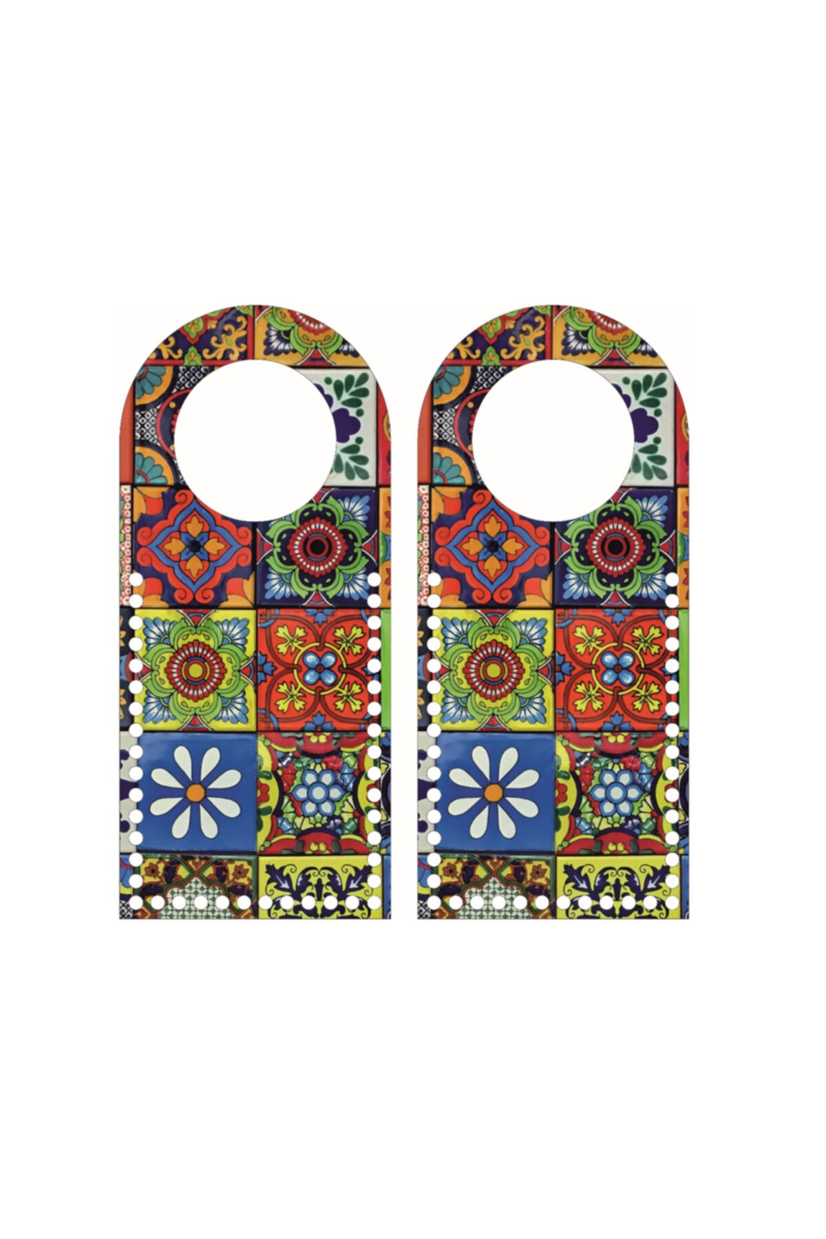 saray lazer Toptan Uv Baskılı Ahşap Çanta Kulp Model 2 - 24 Çift