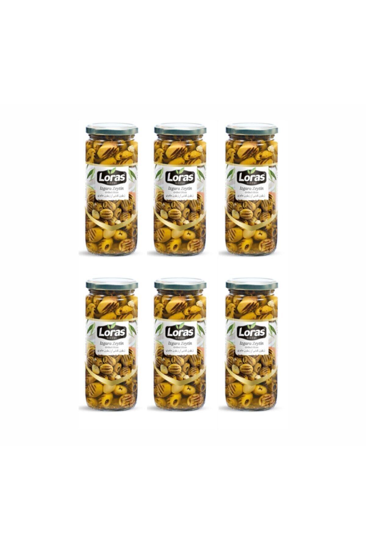 loras zeytin Loras Izgara Yeşil Zeytin 300 Gr 6'lı Koli