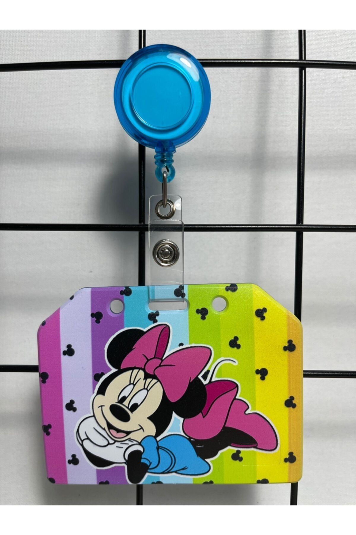 ESC Minnie Mouse Renkli Yaka Kart Kılıfı