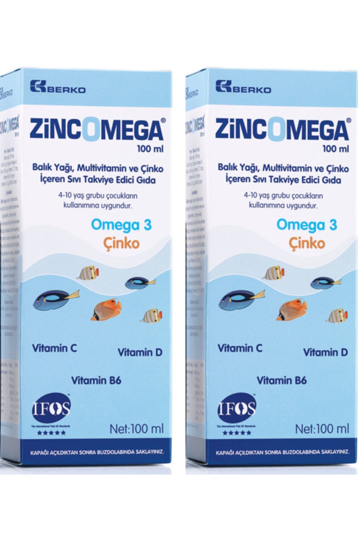 Zincomega Balık Yağı 100 Ml - 2 Adet