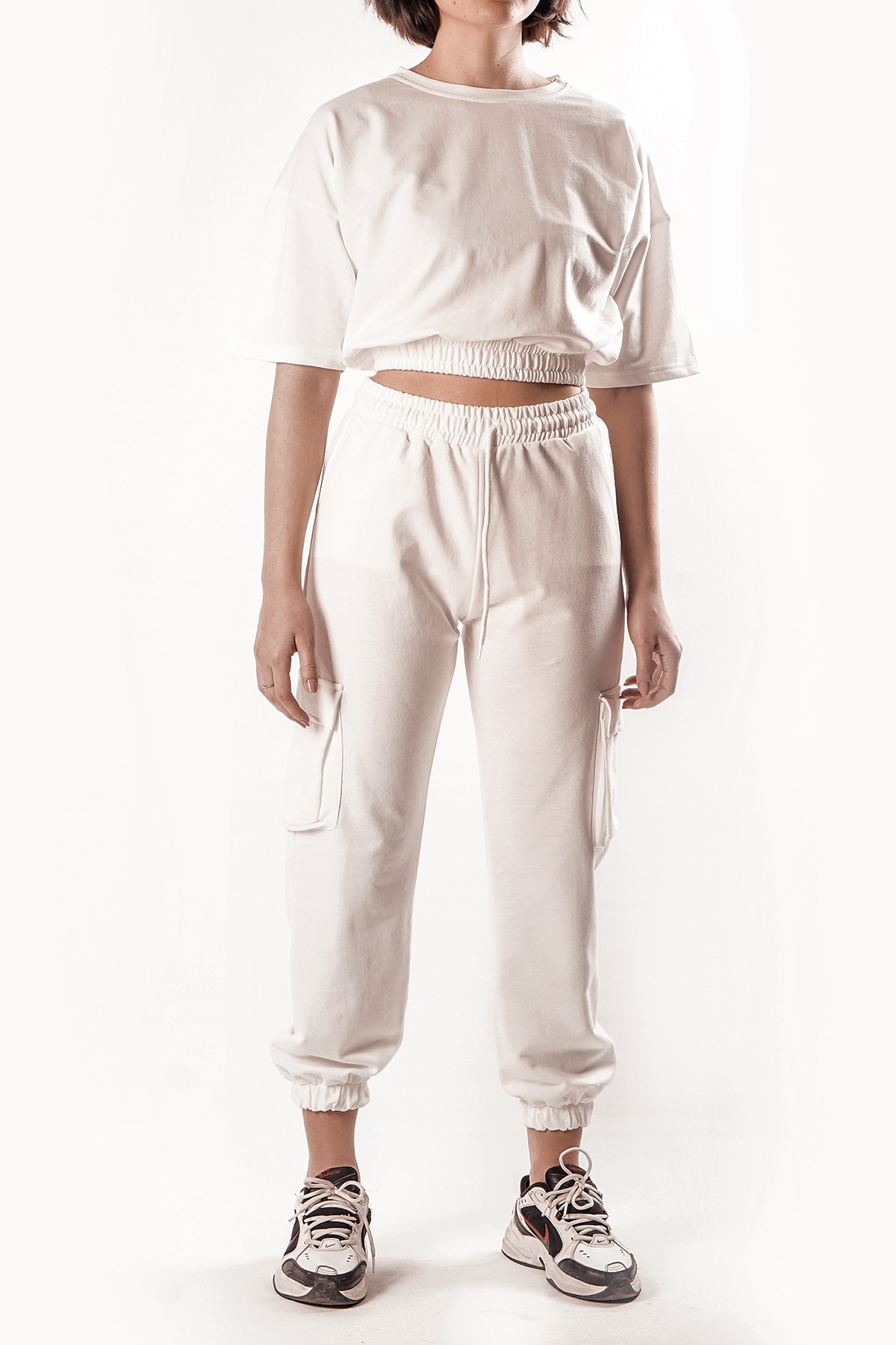 Show Up Butik Beyaz Eşofman Takımı