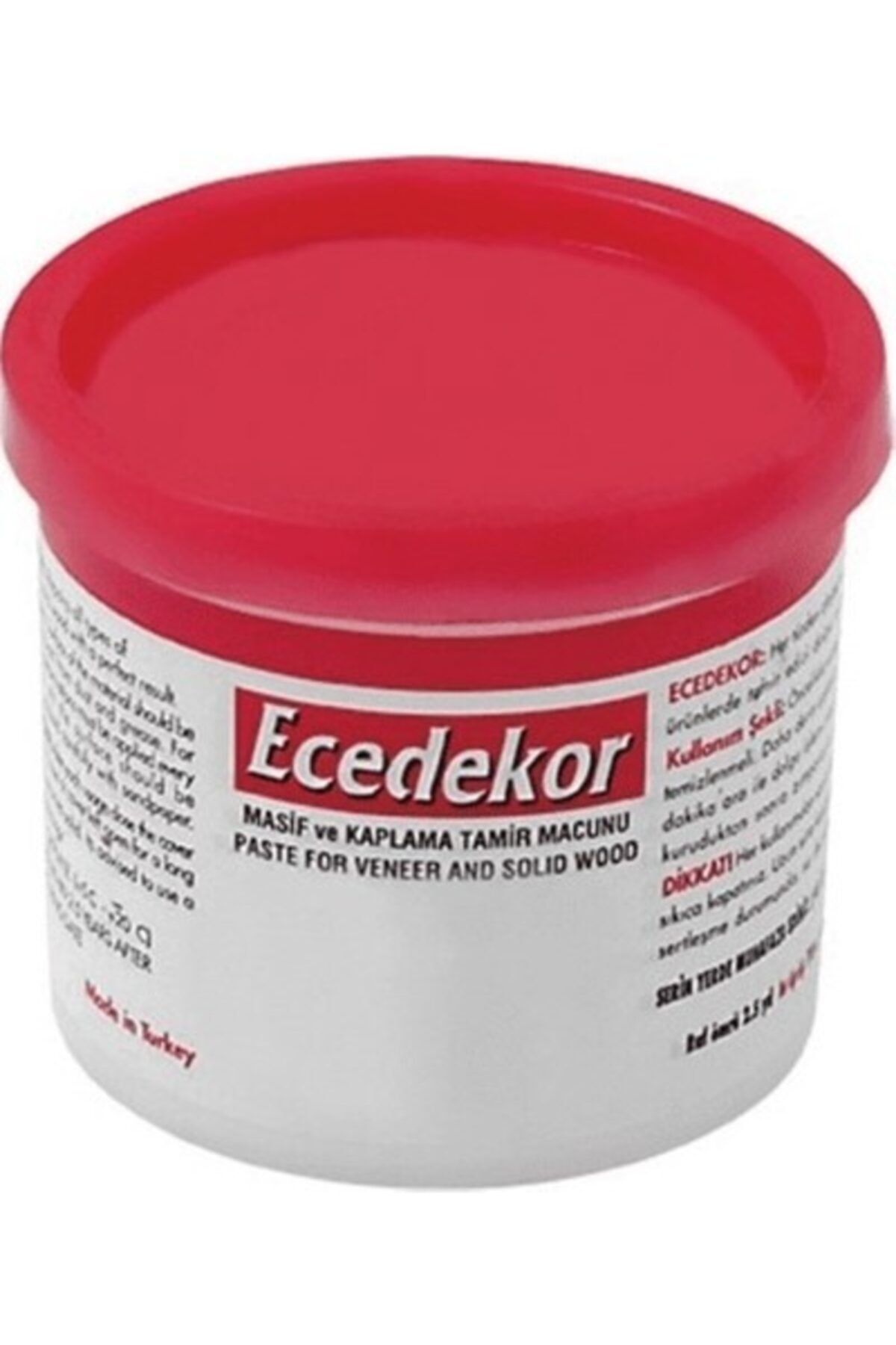 ECEM Ece Dekor Ahşap Masif Ve Kaplama Dolgu Ve Tamir Macunu 200 Gr Maun