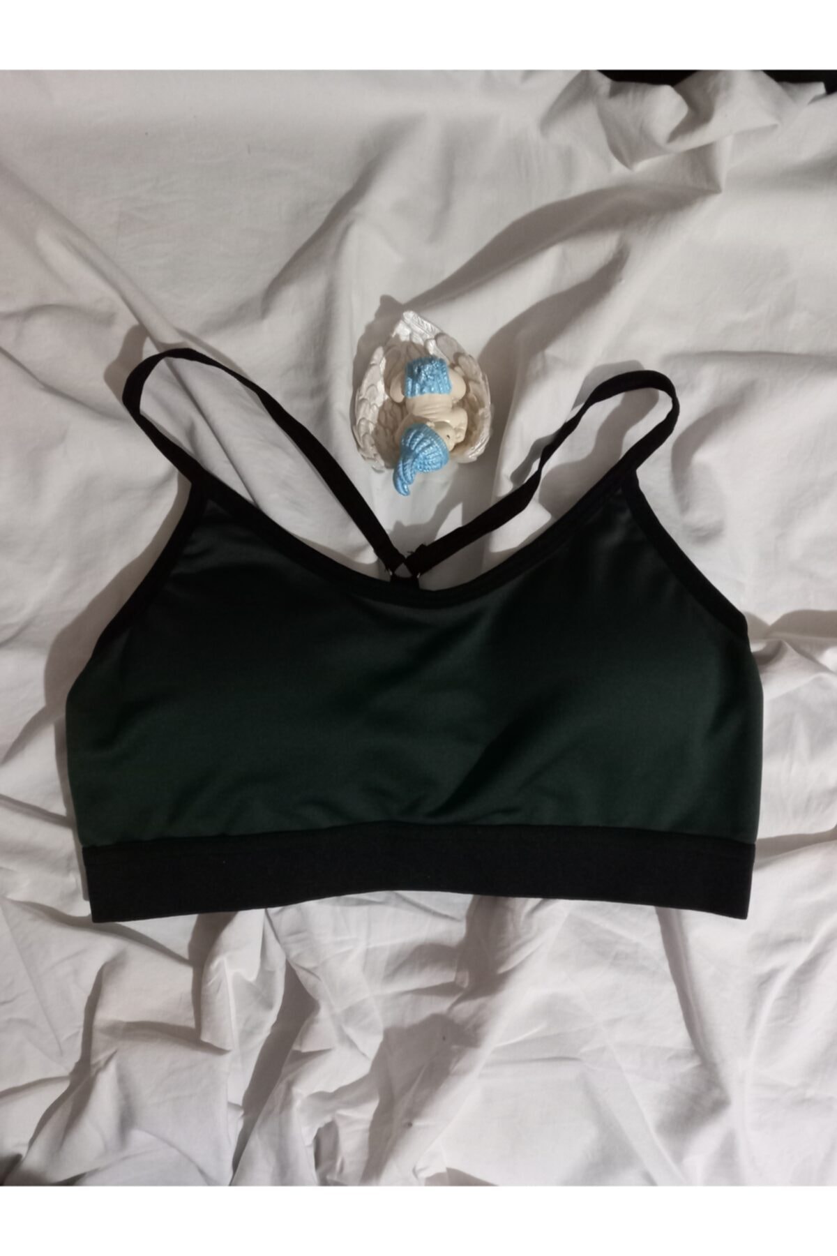 NO NAME Kadın Koyu Yeşil Spor Ip Askılı Destekli Büstiyer