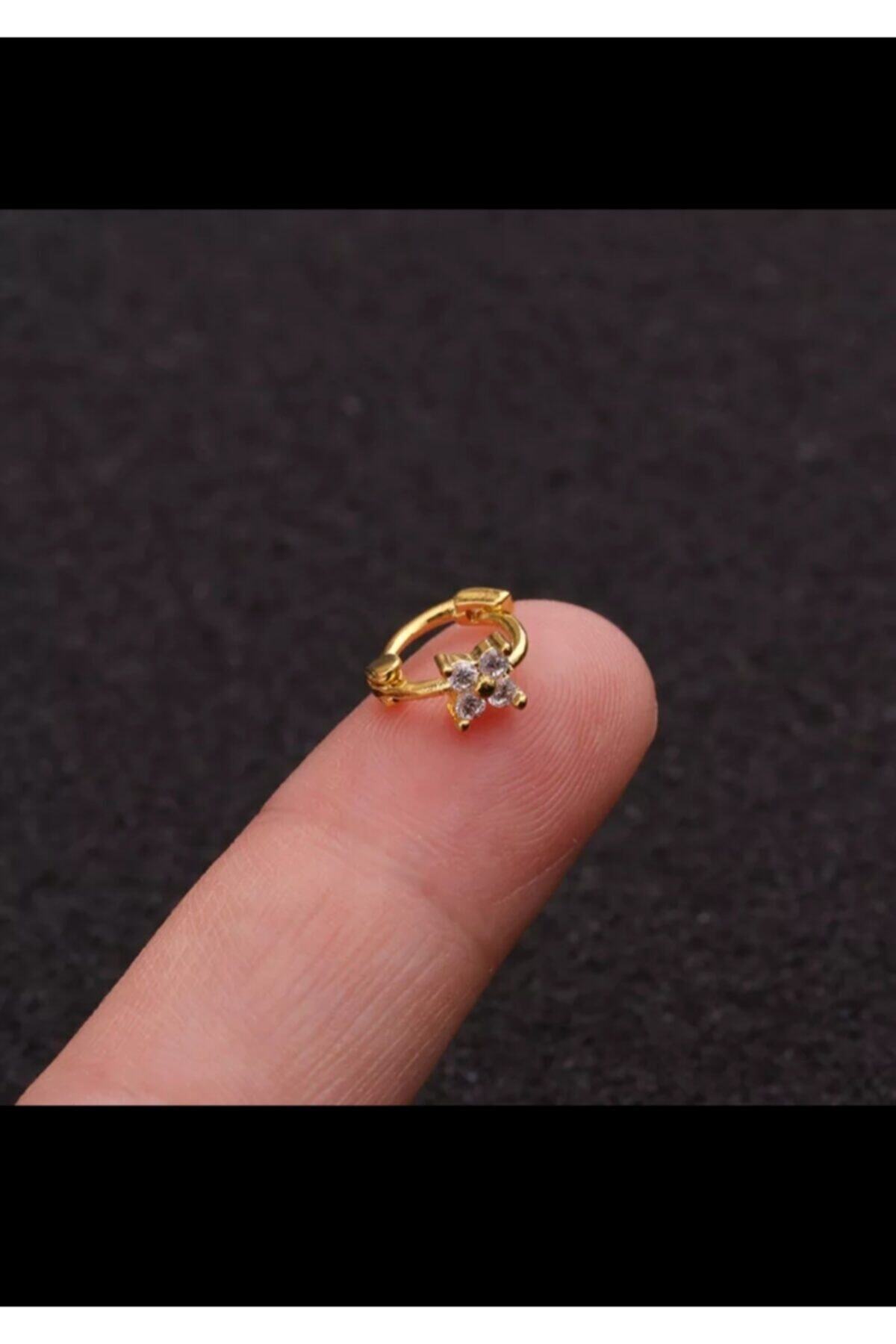 Arescollection Cerrahi Çelik Mini Halka Tragus Kıkırdak Piercingi