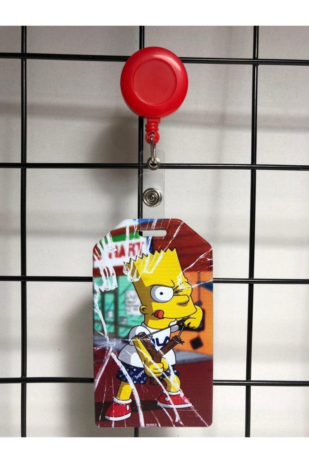 KÜP AKSESUAR Simpson Bart Dik Yaka Kart Kılıfı