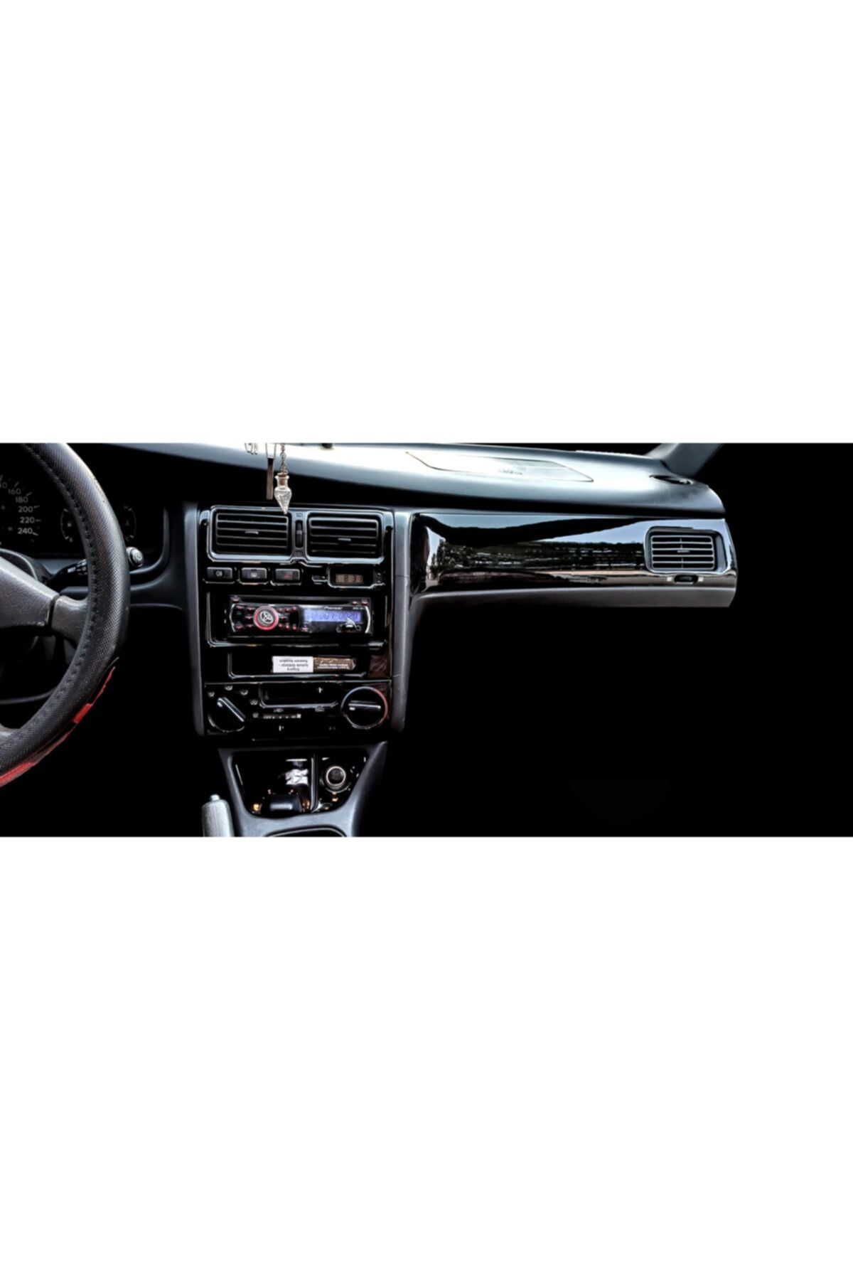 ODAC Toyota Carina E Konsol/maun Torpido Kaplama 1995-1998 14.prç Parlak Siyah Piano Black (piyano Siyah)