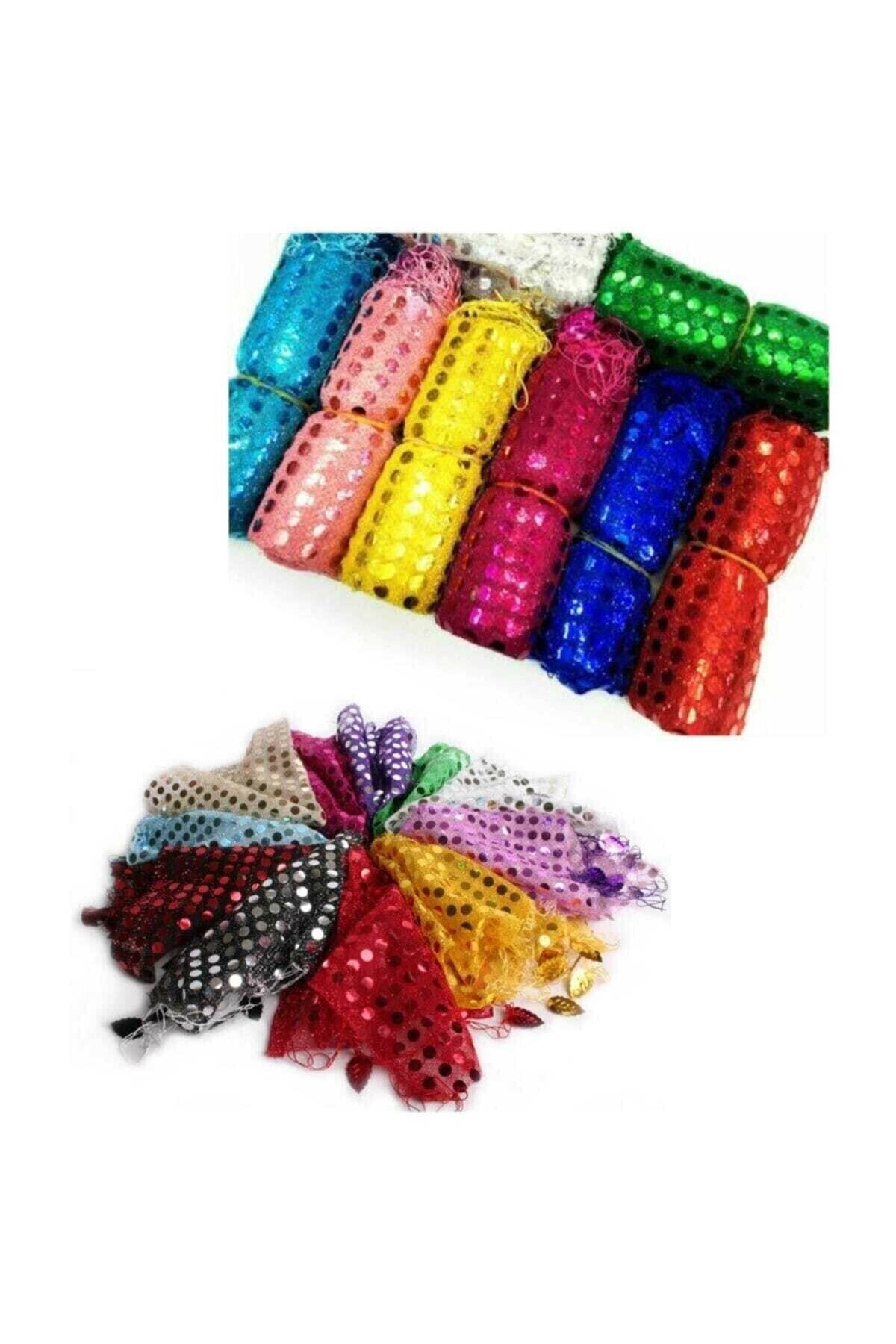 HİSARAKSESUAR 20 Adet Kına Gecesi Halay Mendili Pullu Halay Mendili