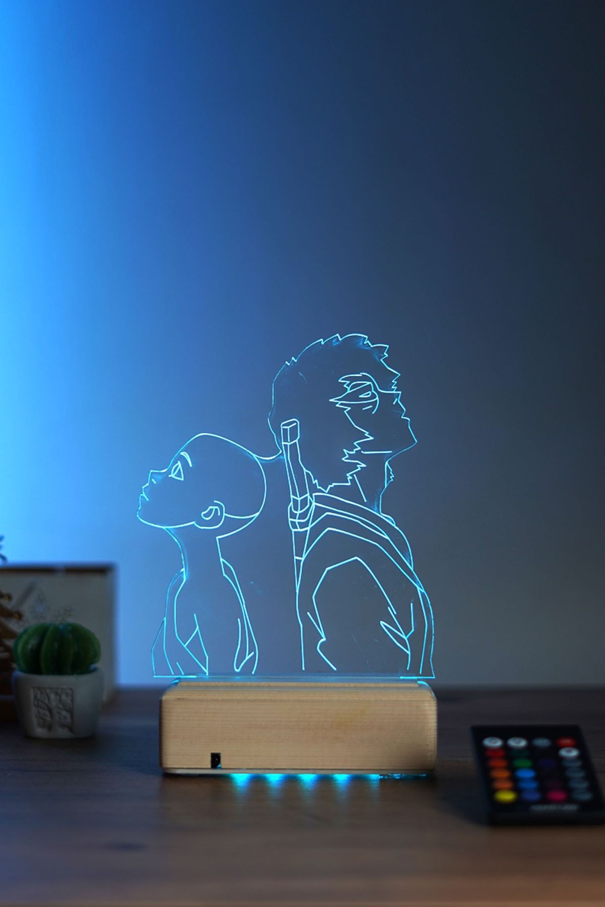 Modiwa Design Avatar Aang & Zuko 16 Renk Anime Gece Lambası