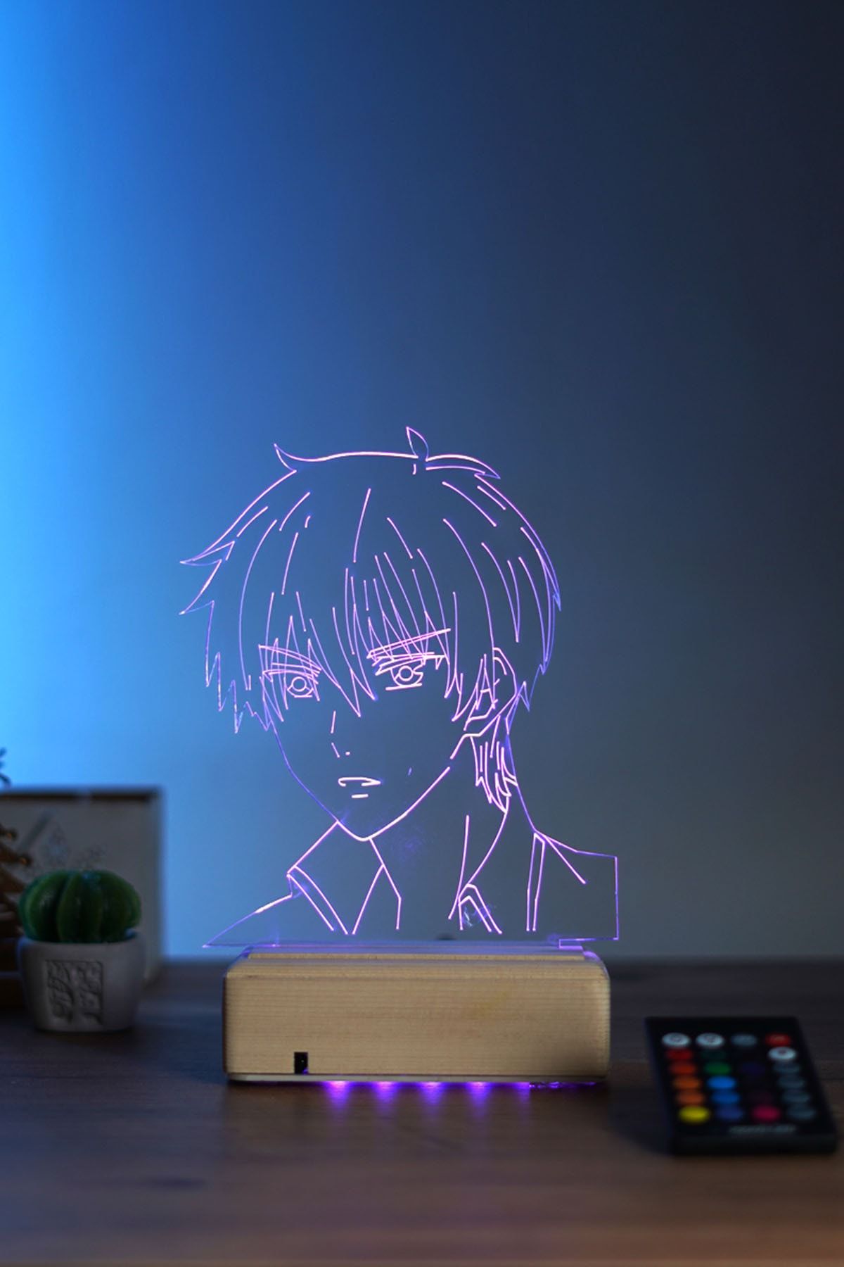 Modiwa Design Kyo Sohma- Fruits Basket 16 Renk Anime Gece Lambası