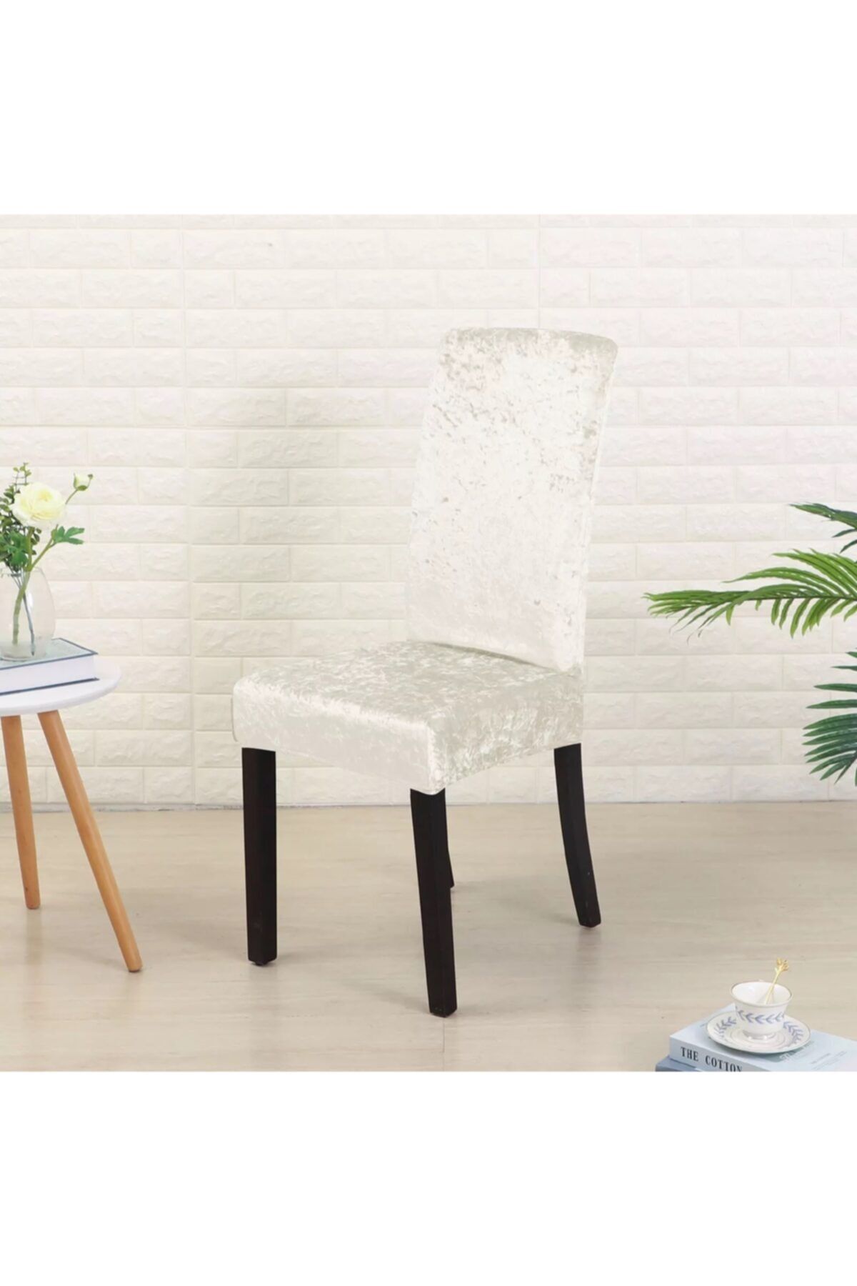 uzhanem 1adet Kadife Sandalye Kılıfı Sandalye Örtüsü