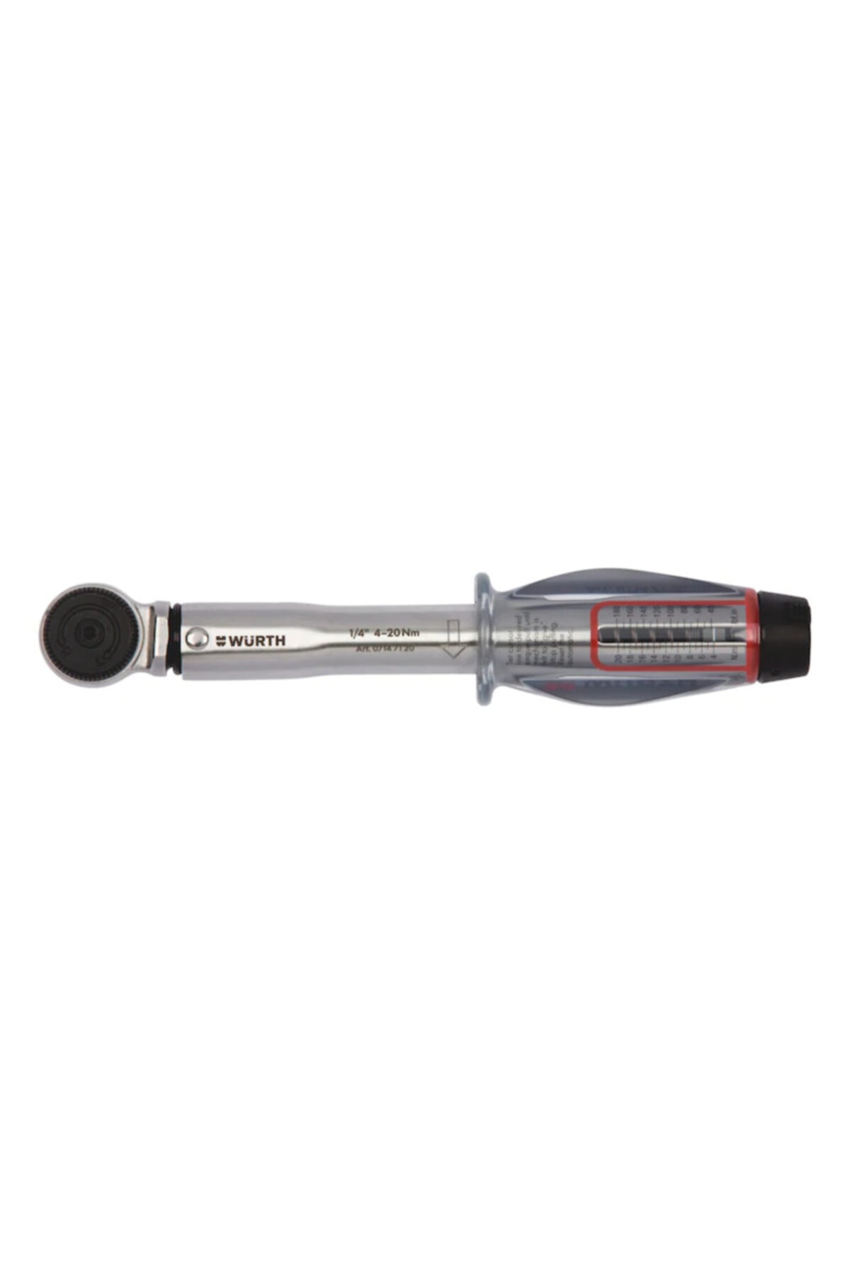 Würth 1/4 Inch Tork Anahtarı (4-20nm)