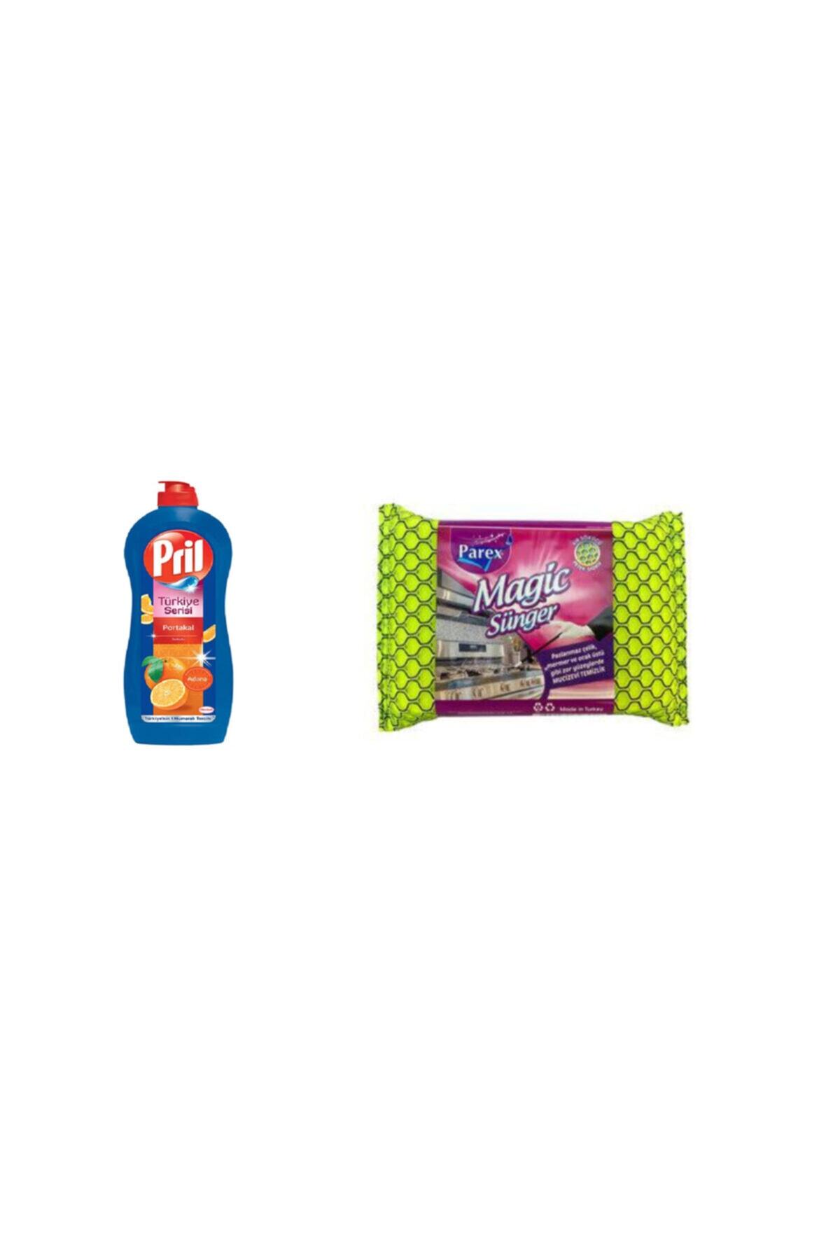 Pril Portakal 635 ml + Parex Magic Sihirli Sünger