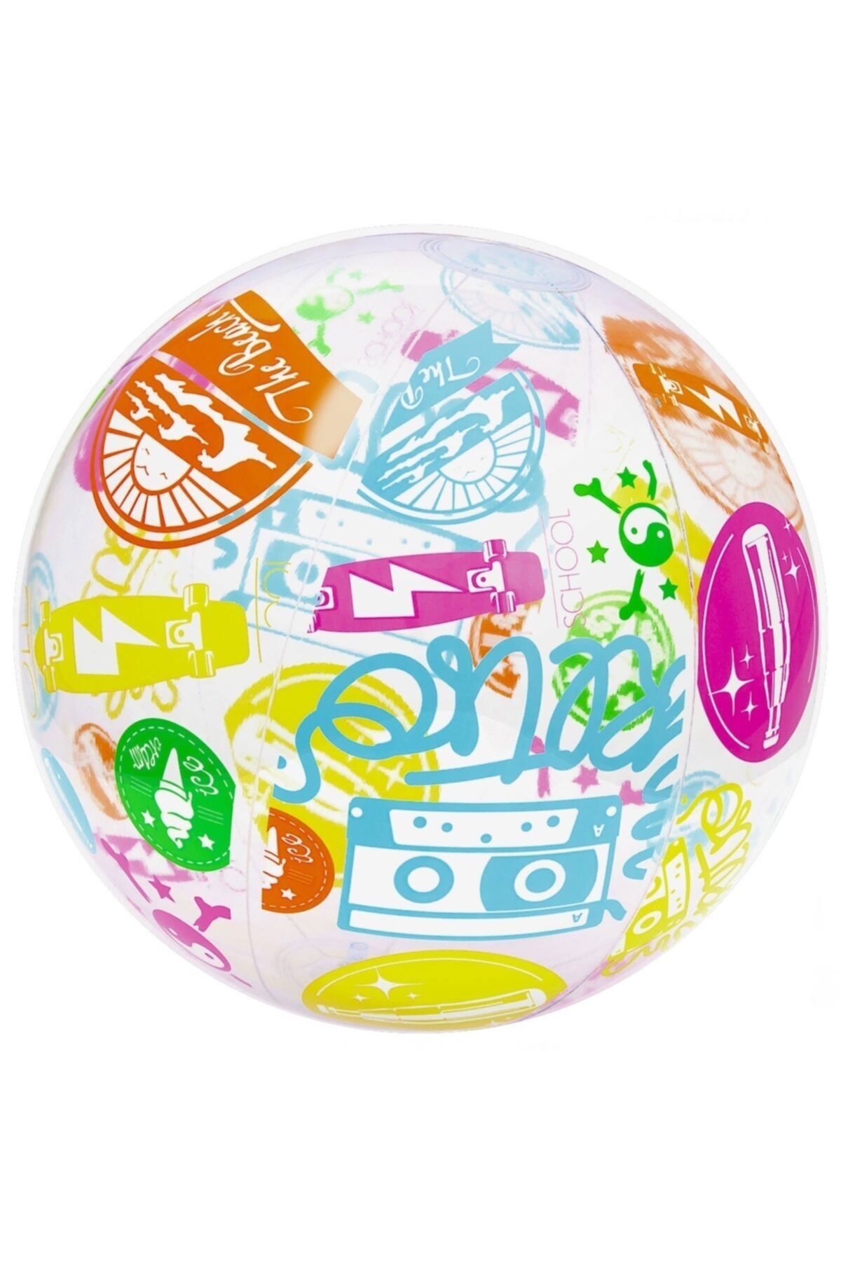 BESTWAY Yılın Ilk Fırsatları - 51 Cm Desenli Deniz Topu 31036 - ™ Beyaz At®