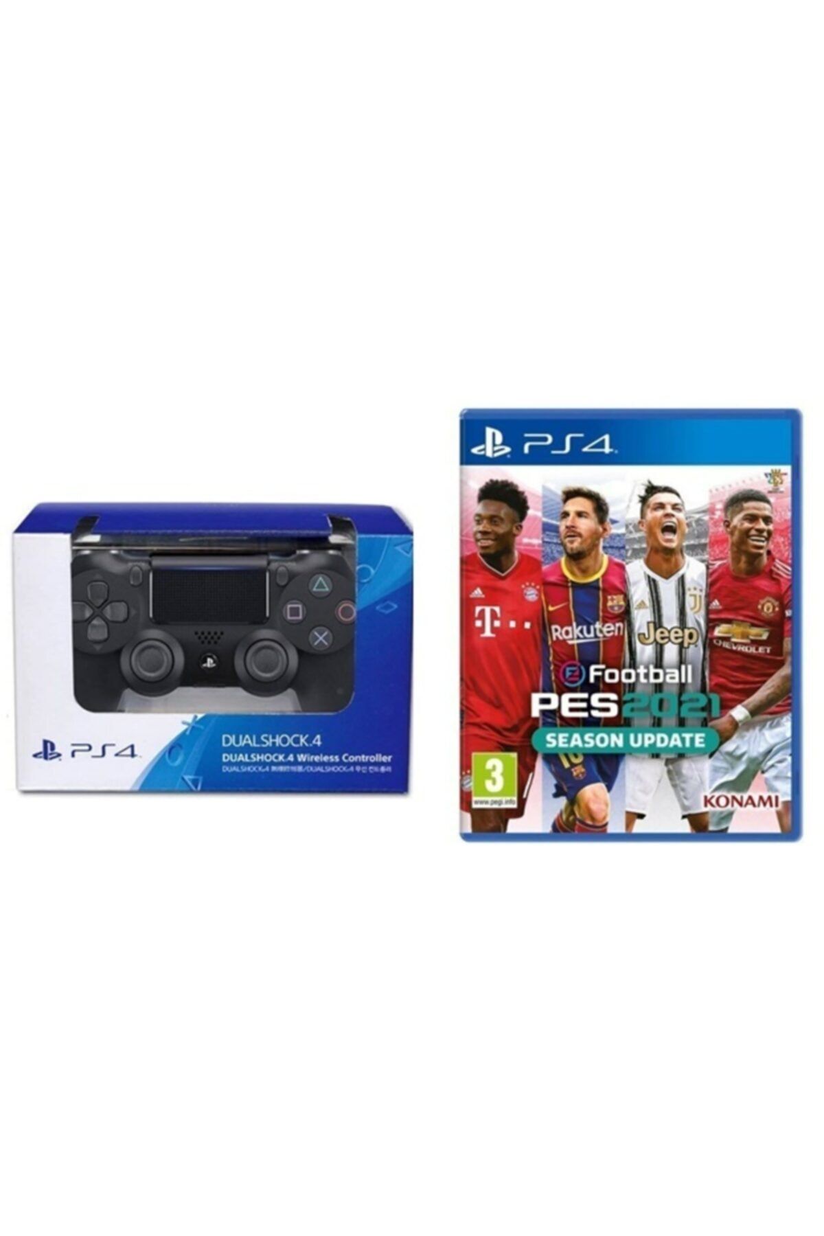 HavuzElektronik Sony Ps4 Uyumlu Dualshock 4 V2 Yeni Nesil Oyun Kolu + Ps4 Pes 21 Türkçe Menü