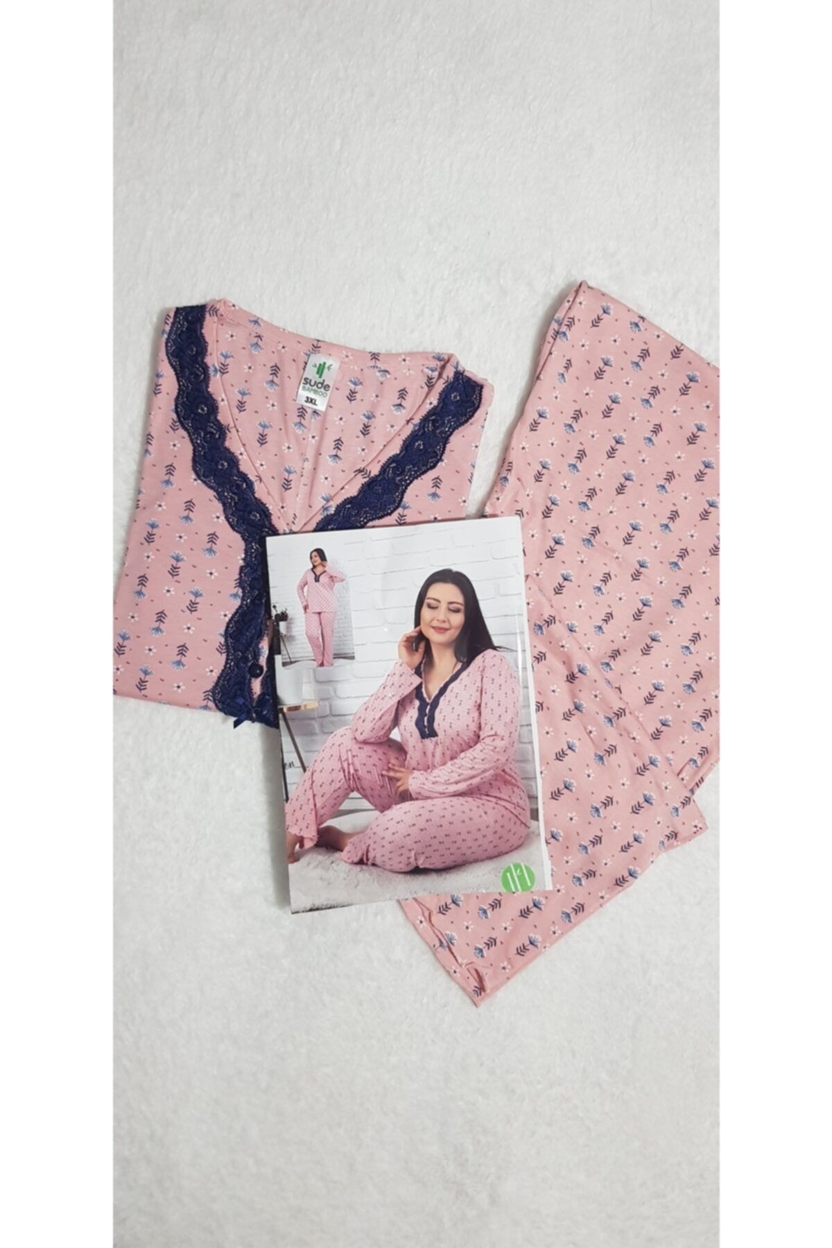 Sude Büyük Beden Kadın Pijama Takım