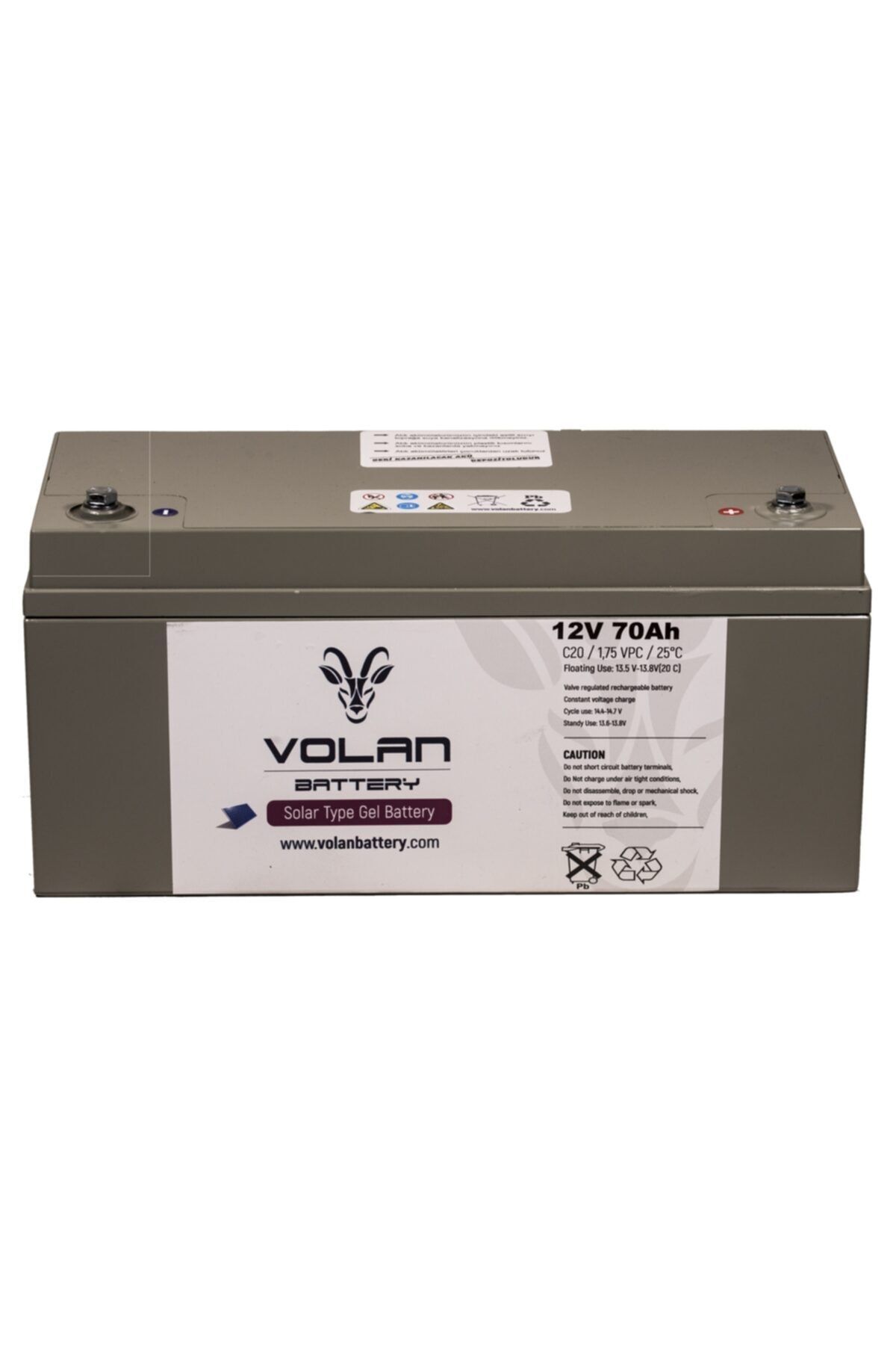 Volan Battery 12 Volt 70 Amper Solar Jel Akü