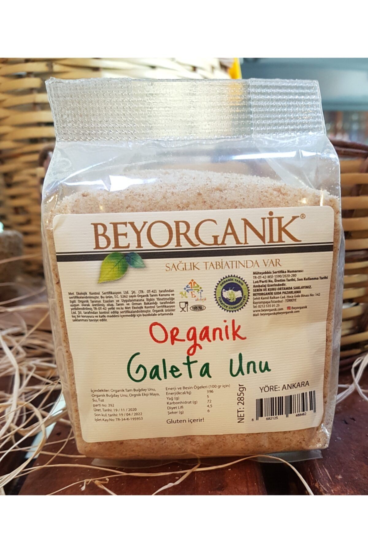 BEYORGANİK Galeta Unu 285 Gr