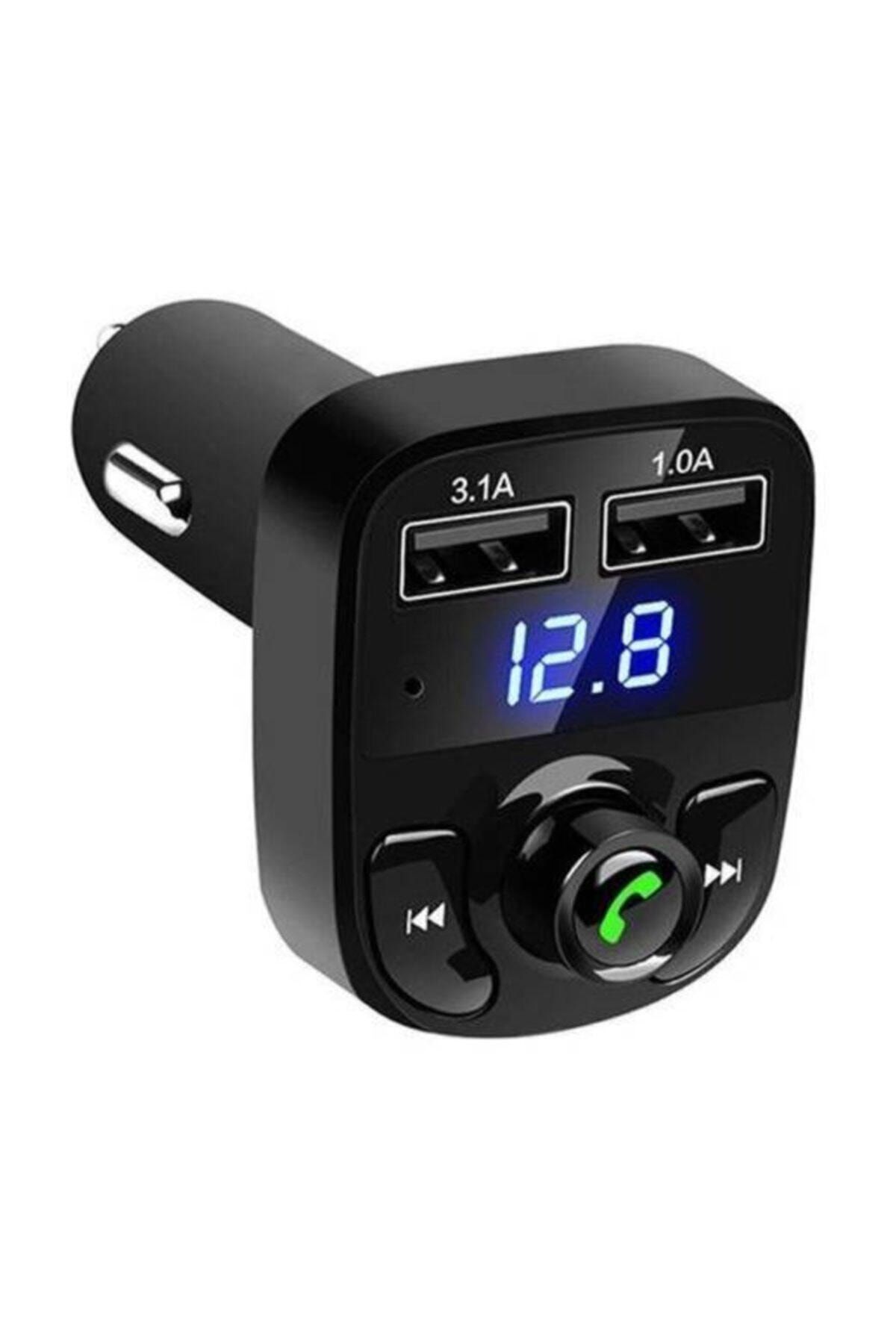 AbaTech Car X8 Araç Fm Transmitter Bluetooth Usb Mp3 Sd Kart