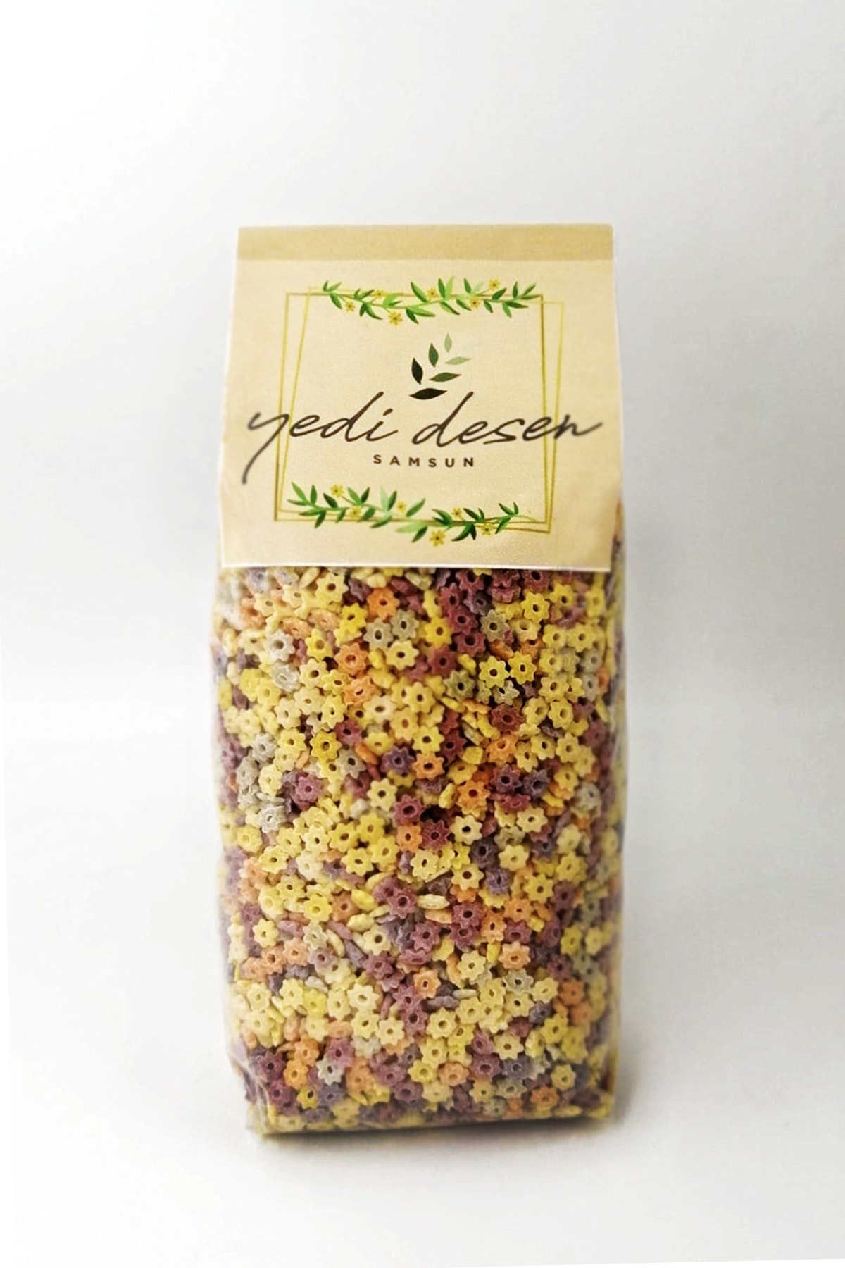 YEDİ DESEN Doğal Üretim Ev Yapımı 500gr Stelline Yıldız Klasik Sebzeli Şehriye Makarna