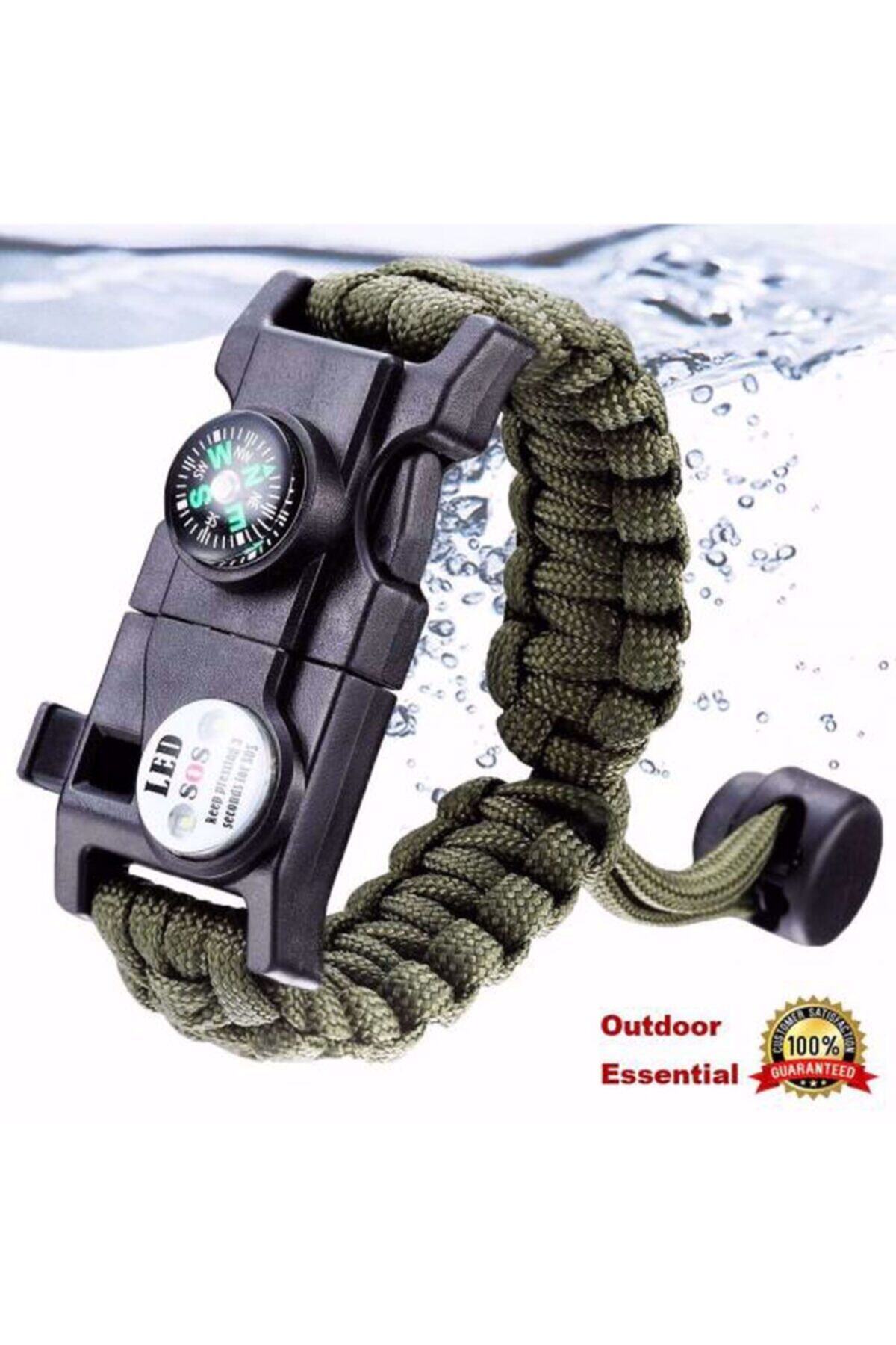 Bibizde Acil Durum Taktiksel Paracord Hayatta Kalma Bilekliği Survival Çok Amaçlı Bileklik