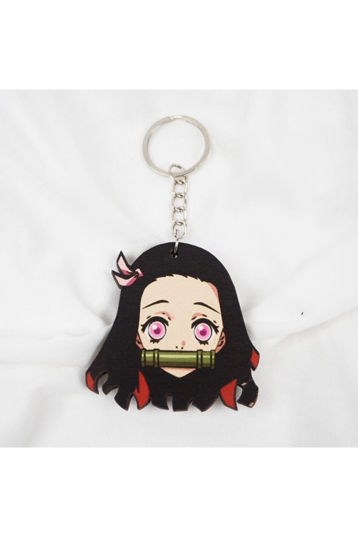Planet Butik Anime Demon Slayer Nezuko Ahşap Anahtarlık