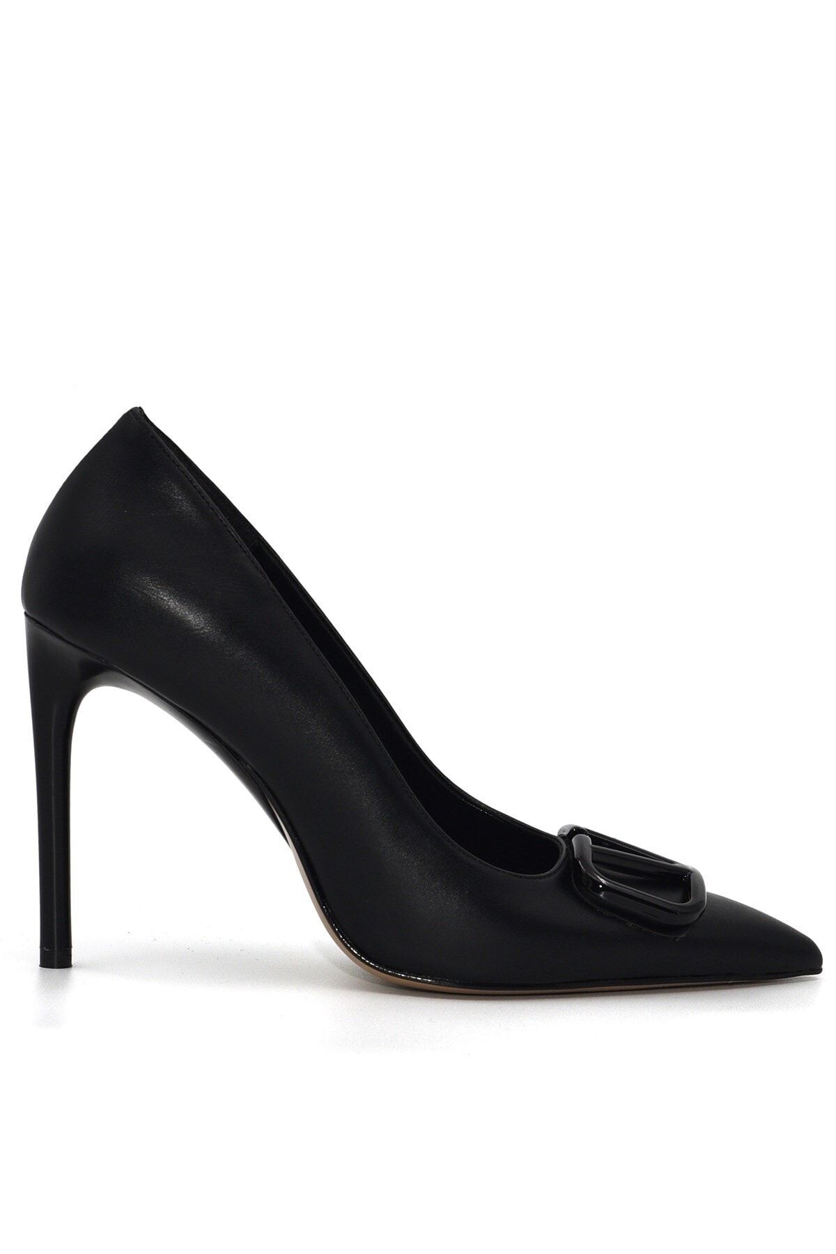 Giydim Gidiyor Energy Deri Stiletto Siyah