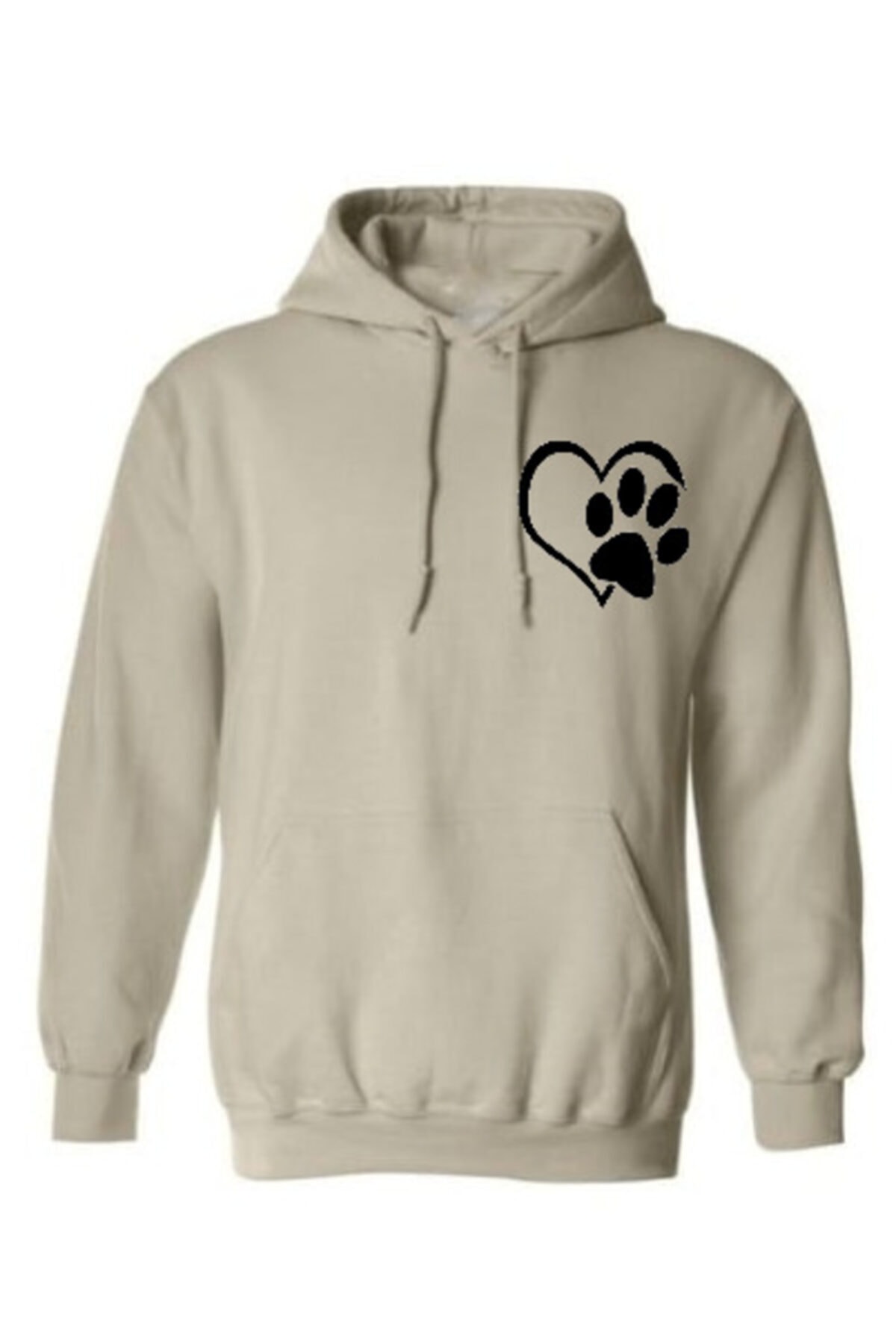 Crazystyle Oversize Unisex Heart Hoodie