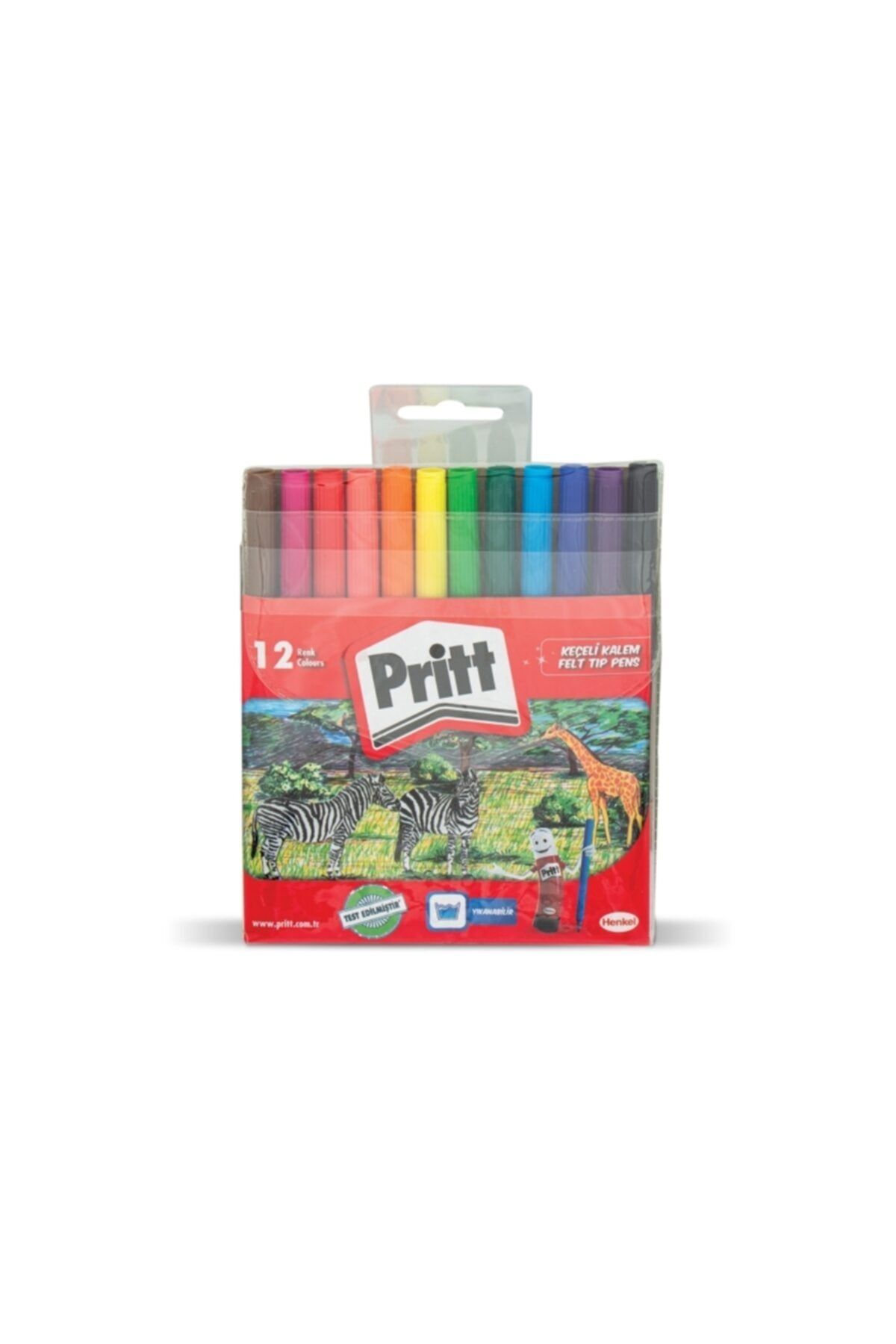 Promarka Pritt Keçeli Kalem Poşette 12 Renk