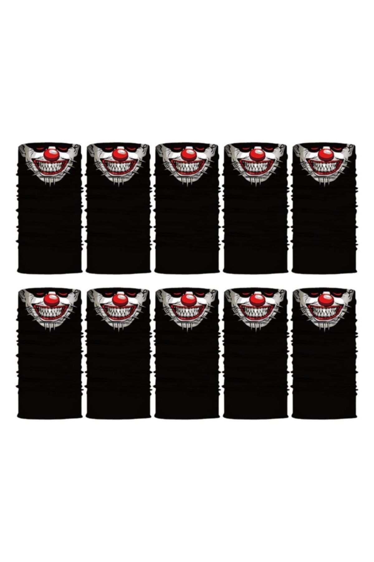 Knmaster Jester Buff Bandana Boyunluk Maske Saç Bandı 10'lu Paket