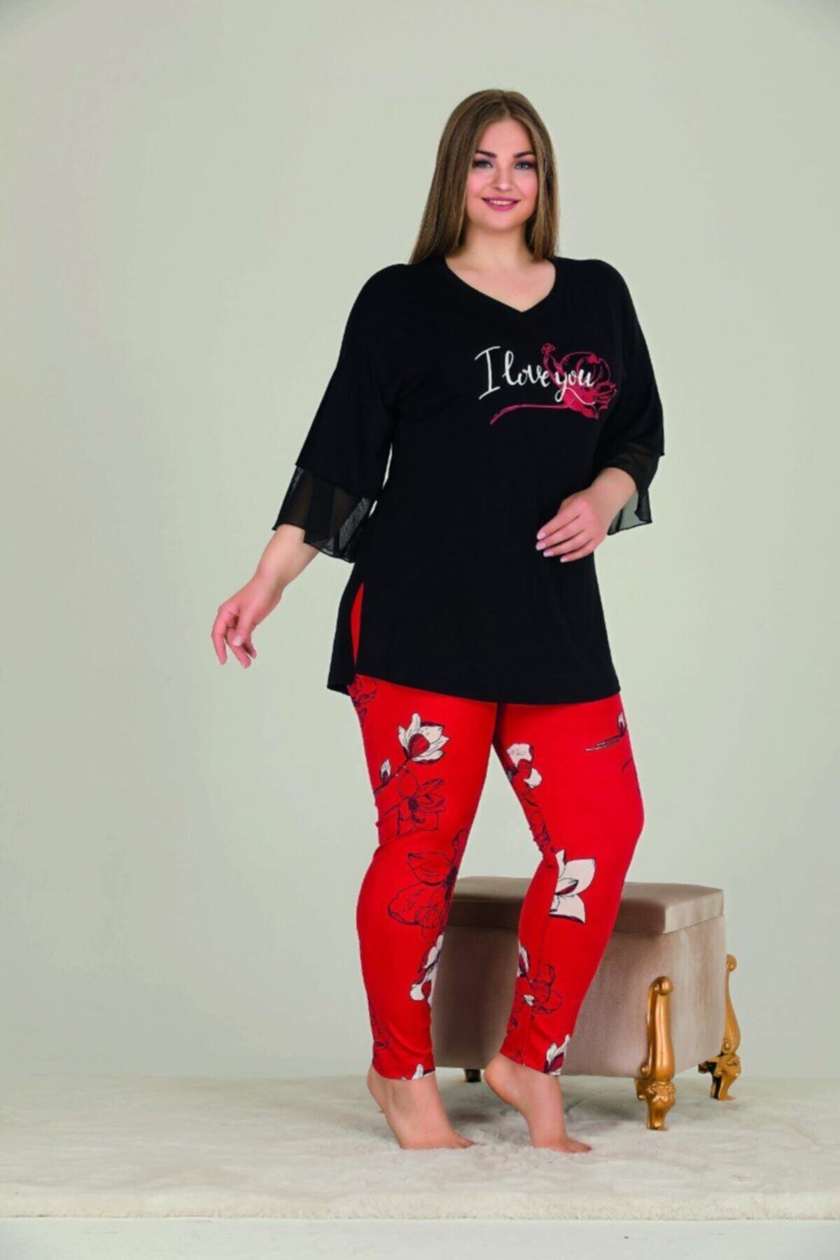 Yenimodam Büyük Beden Bayan Pijama Takımı 11330