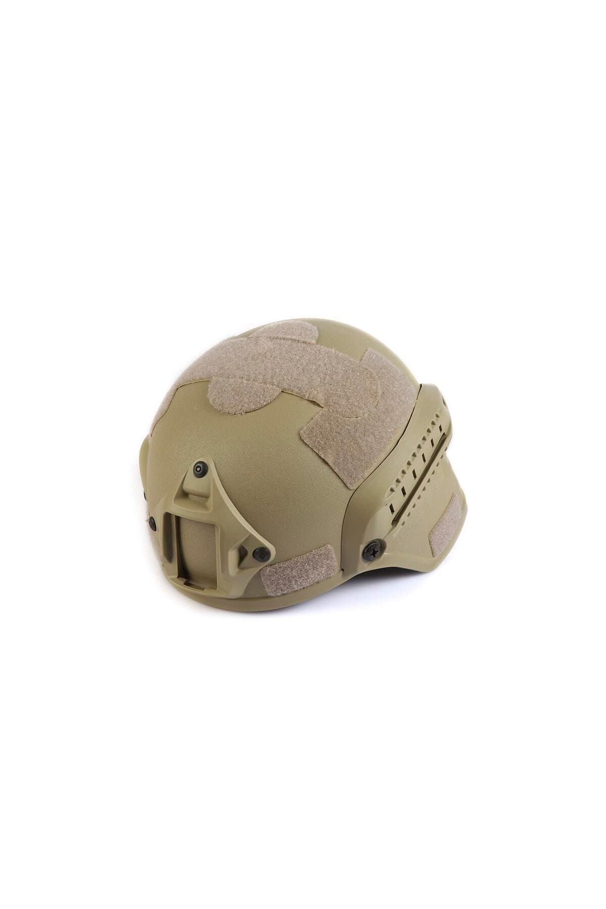 Asker Marketi Bej Airsoft Kompozit Başlık - Koruyucu Tactical Kask - Paintball