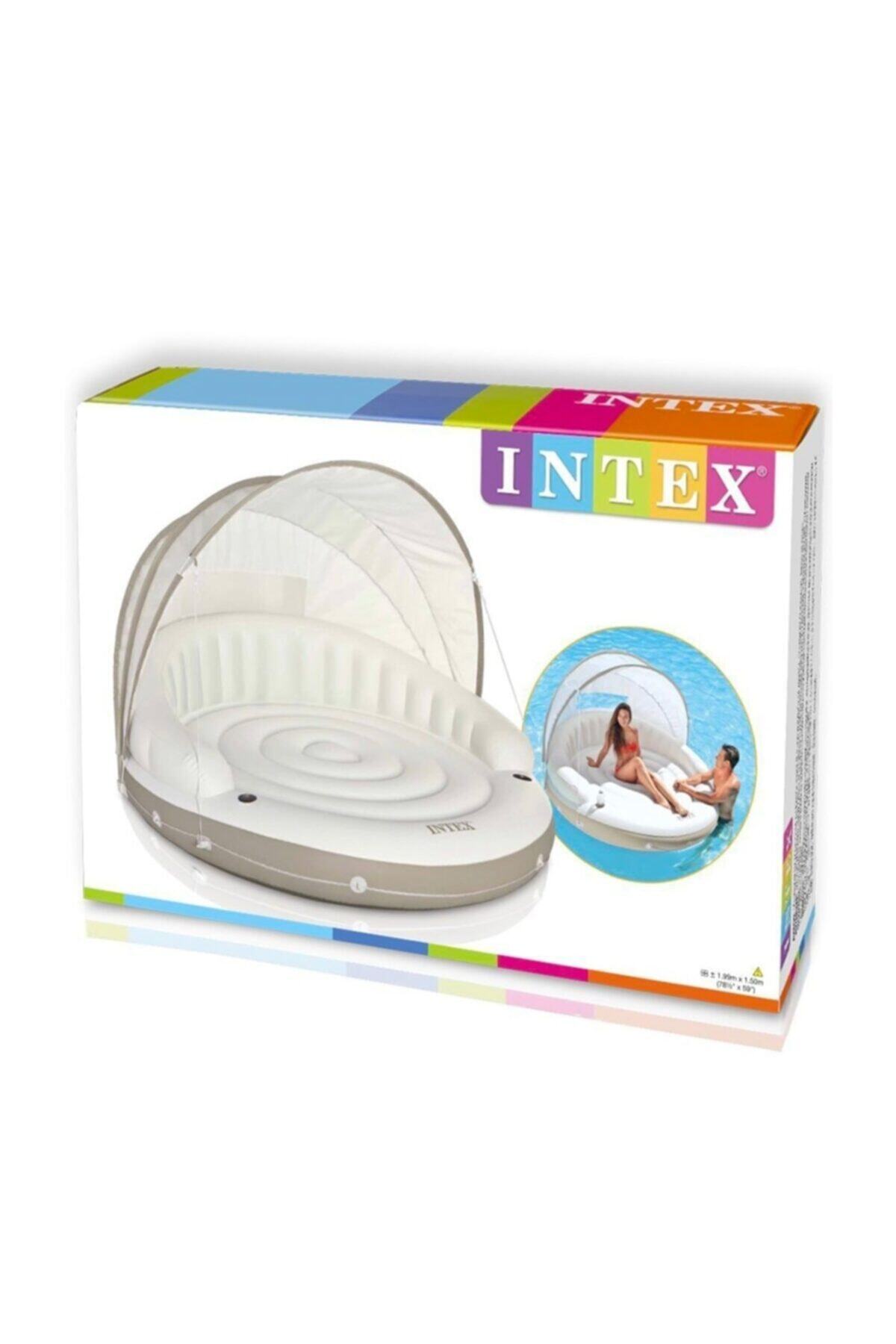 Intex Gölgelikli Ve Sırtlıklı Lüks Ada -yatak