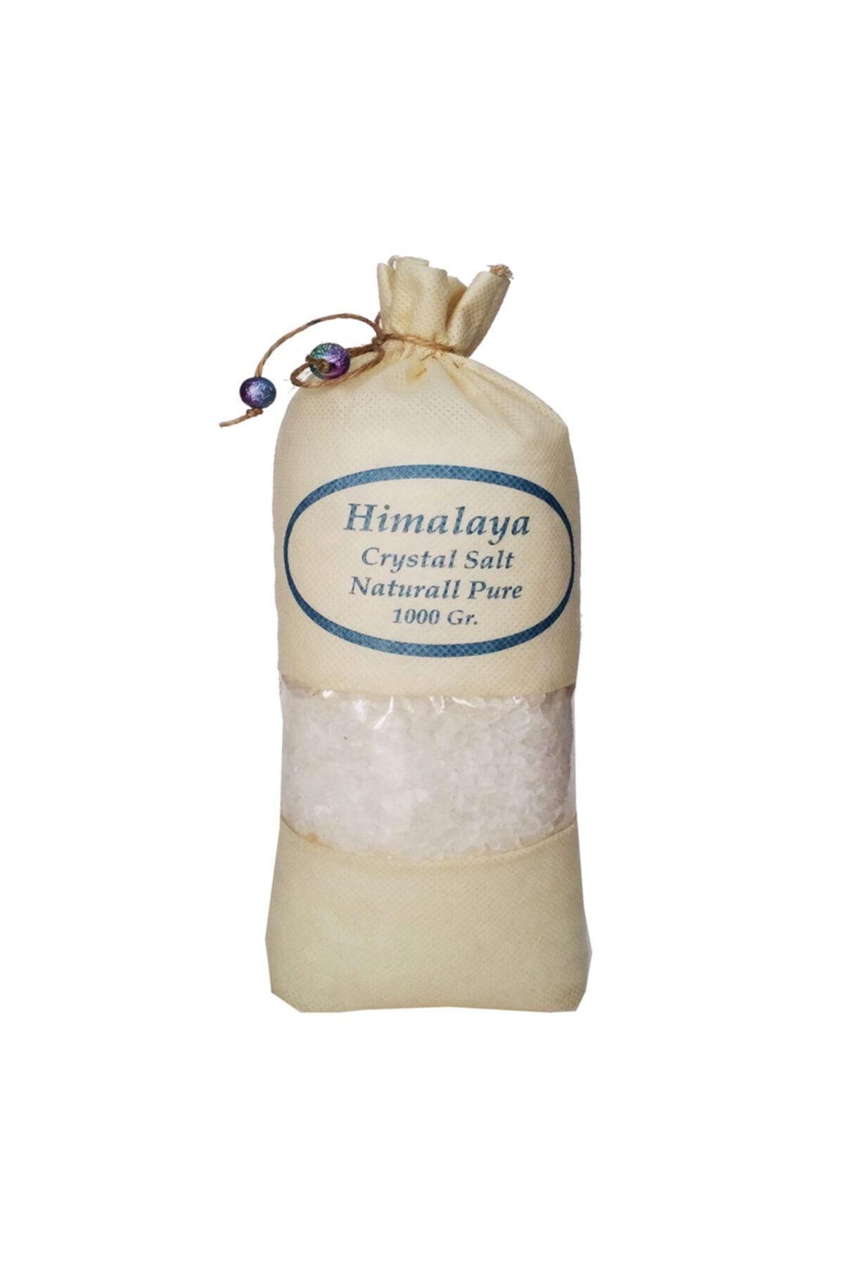 Zencefil Organik Himalaya Tuzu Iri Tane Beyaz 1 Kg. Orjinal Bez Torba Granül Kristal Tuz