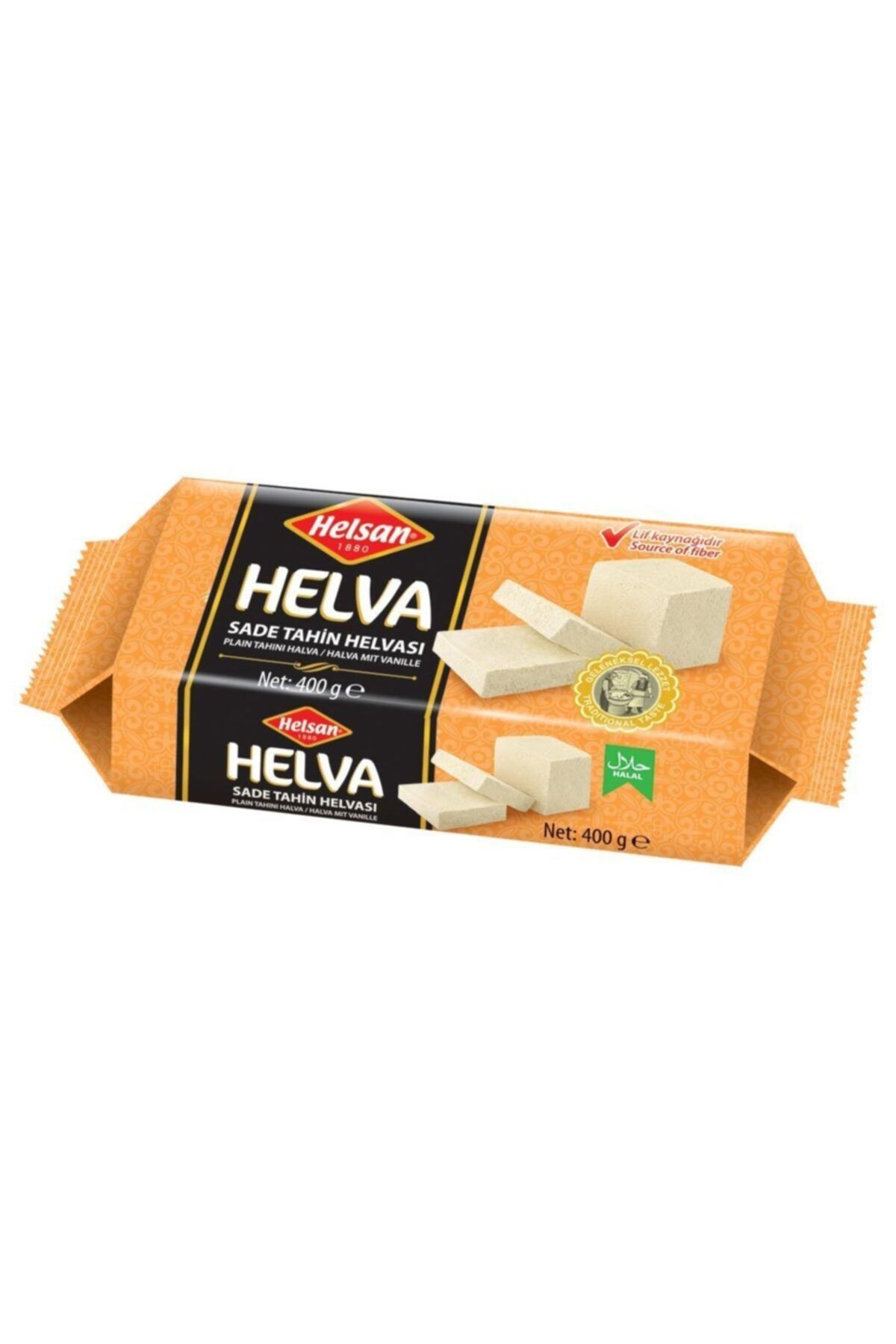 HELSAN Sade Tahin Helvası 400 Gr ( Glikoz Ve Gluten Içermez )