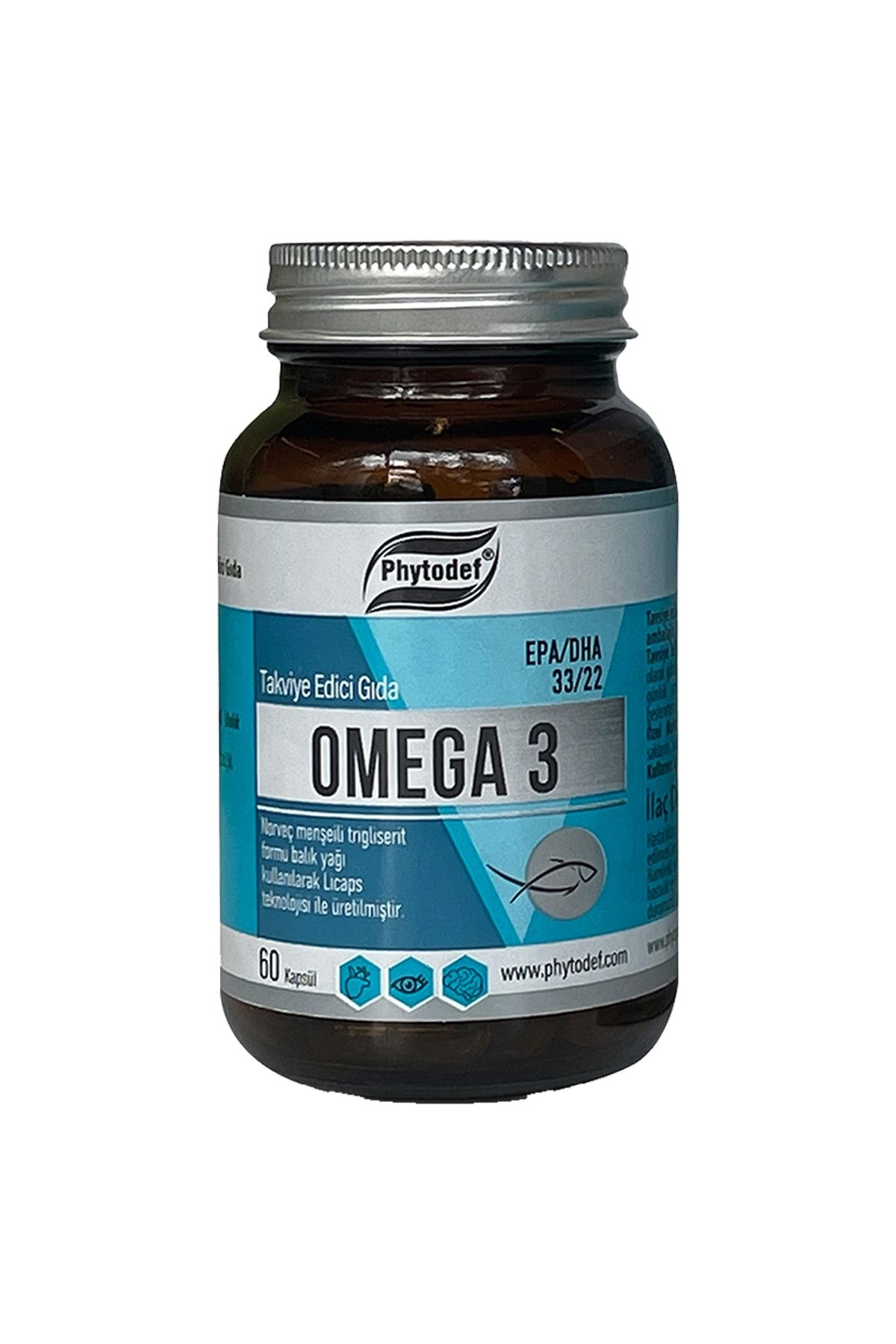 Phytodef Omega 3 Balık Yağı - 60 Jel Kapsül