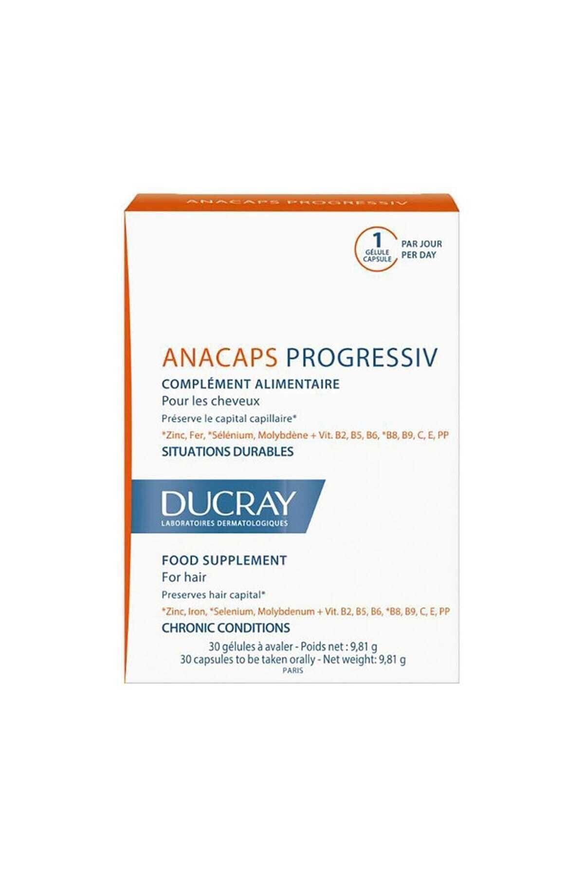Ducray Demir,selenyum Ve Vitamin Içeren Takviye Edici Gıda - Anacaps Progressi 3282770105322