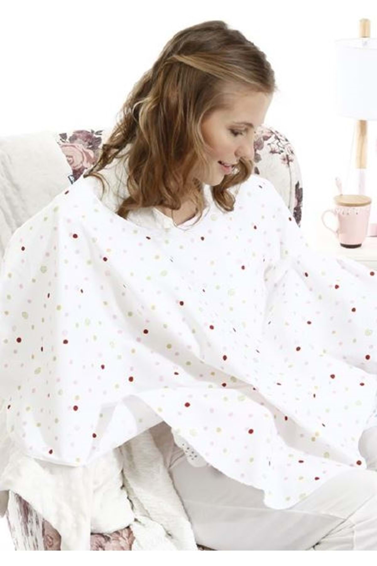 Bibaby Emzirme Örtüsü - - Mavi - 0 - Ay - 55952-23303