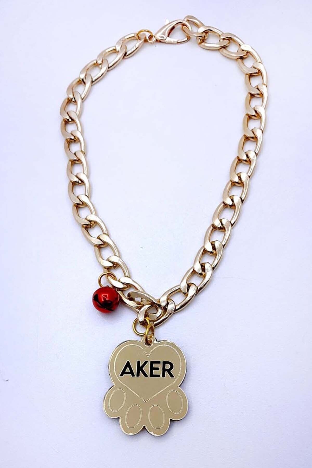 Aker Hediyelik En Çok Satılan Kedi Isimliği + Zincir + Aksesuarları