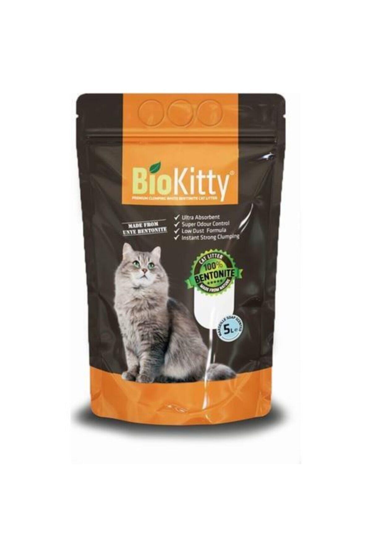 BioKitty Marsilya Sabunu Kokulu Ince Taneli Kedi Kumu 5 Lt