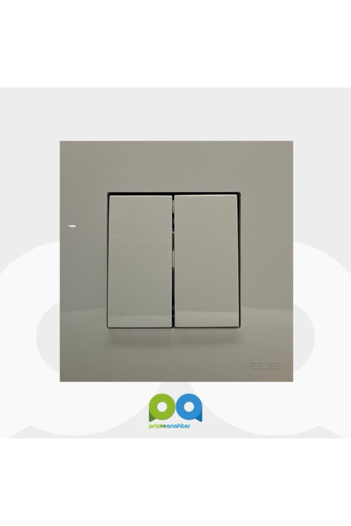 ELBİ Vox Komütatör Ikili Anahtar Çerçeveli Beyaz